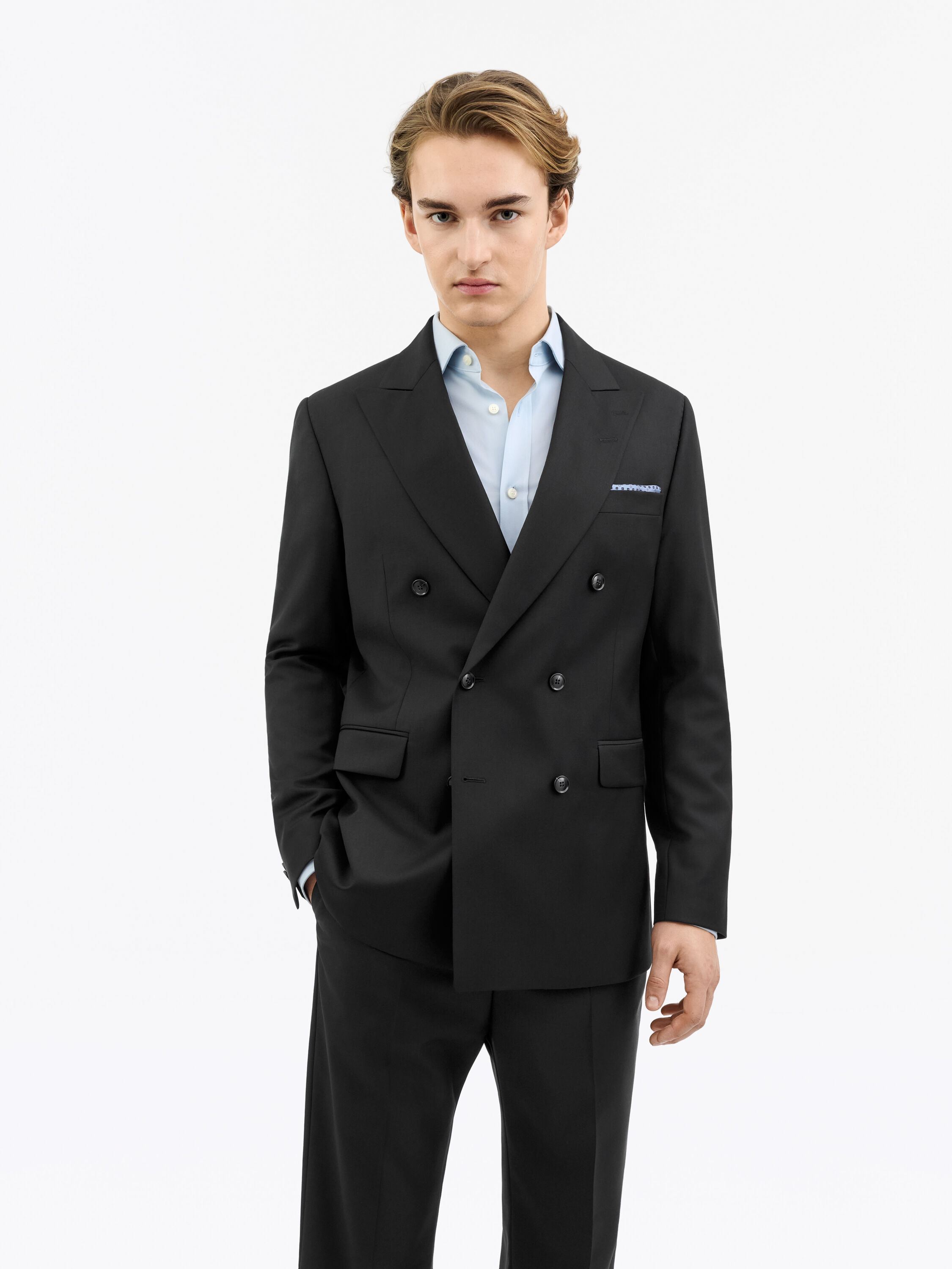 Ease DB Black Wool Suit