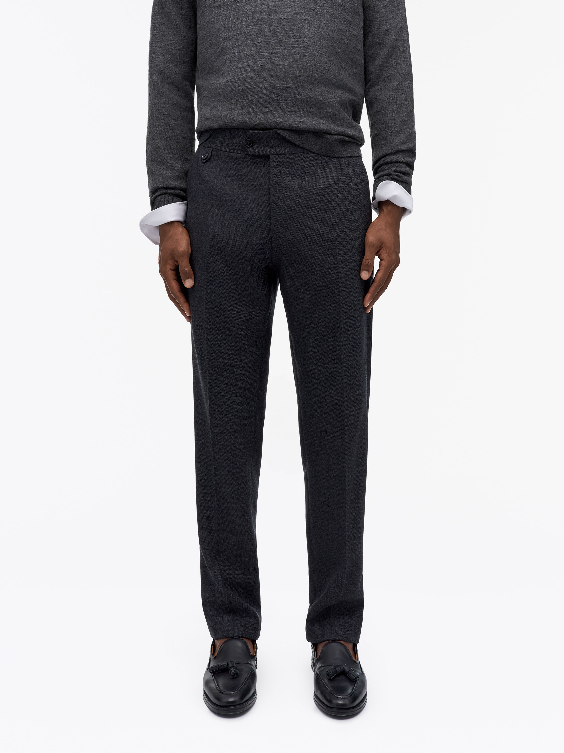 Tense A Herringbone Trousers