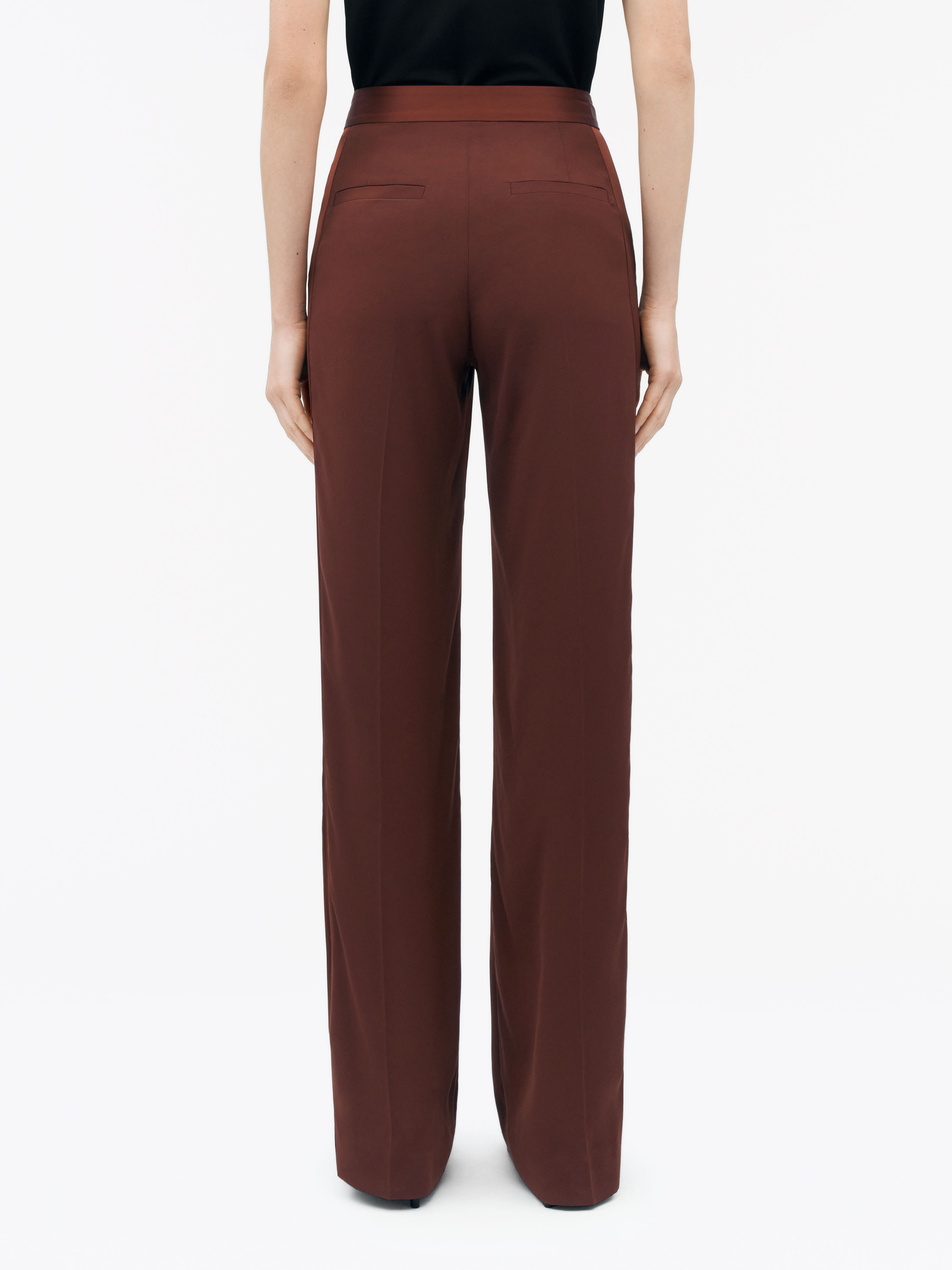 Editea Trousers In Satin