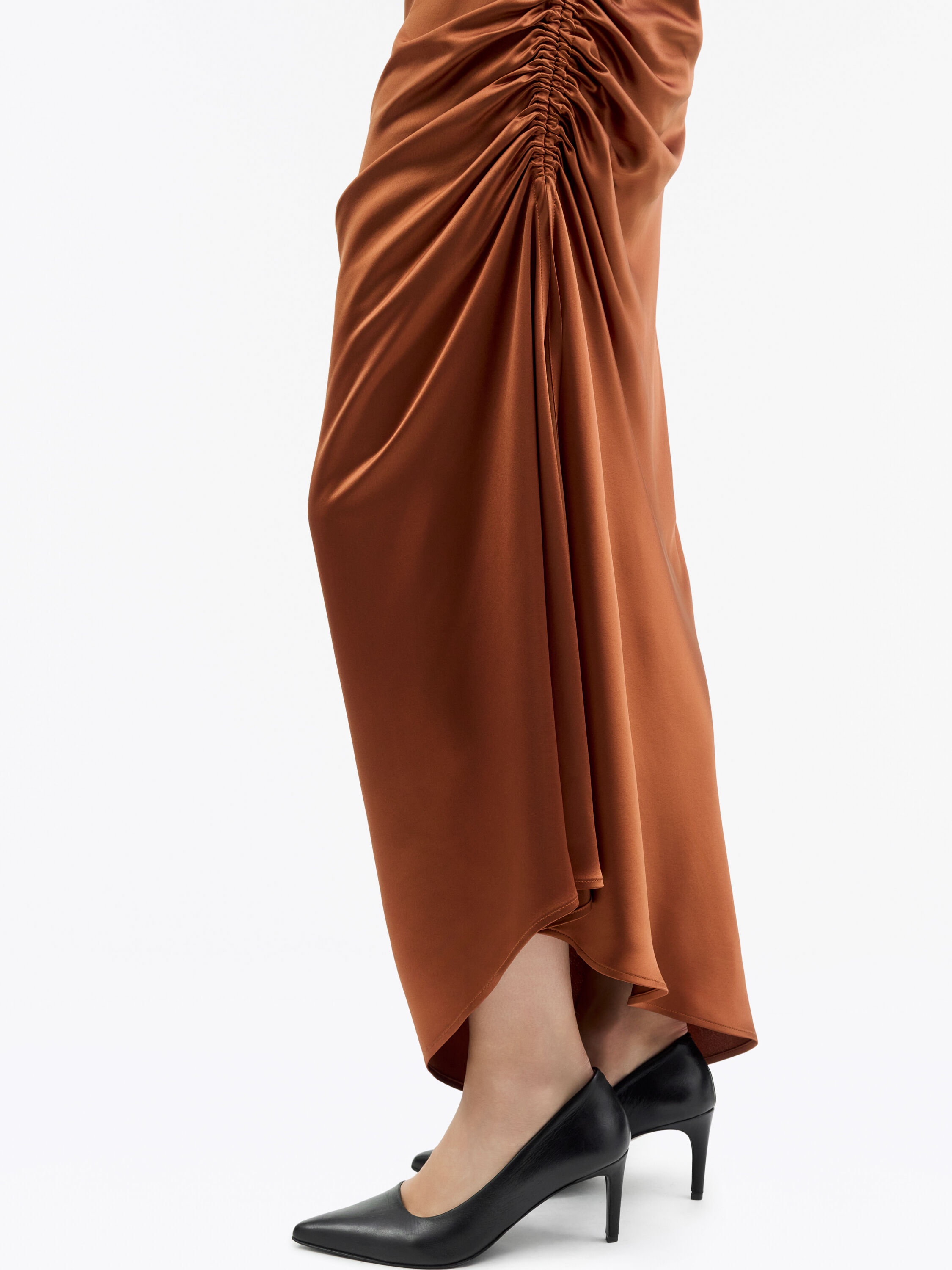 Ivoal Drapey Satin Dress