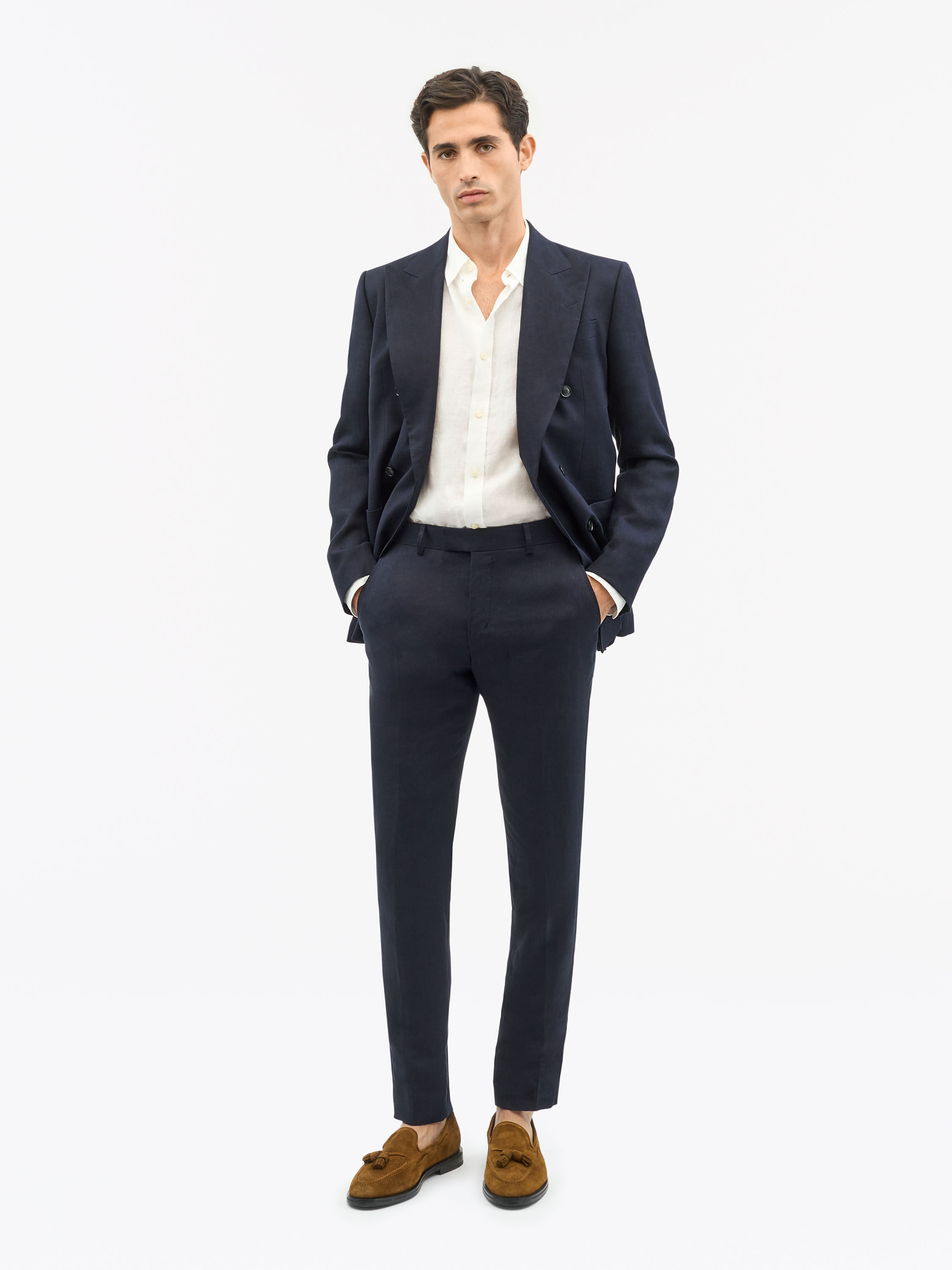 Tenuta Slim-Fit Linen Trousers