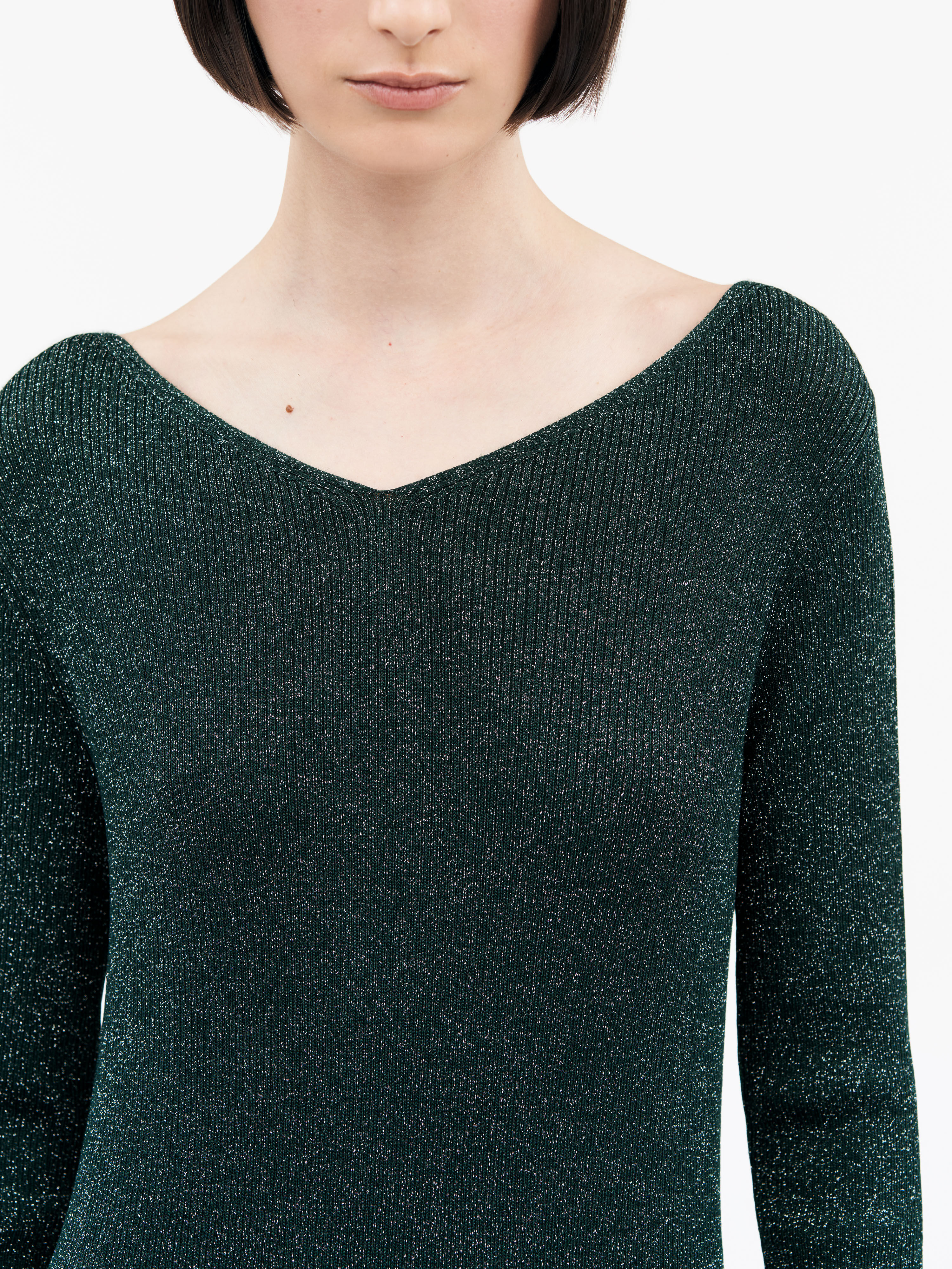 Poppie Strickkleid Mit Lurex