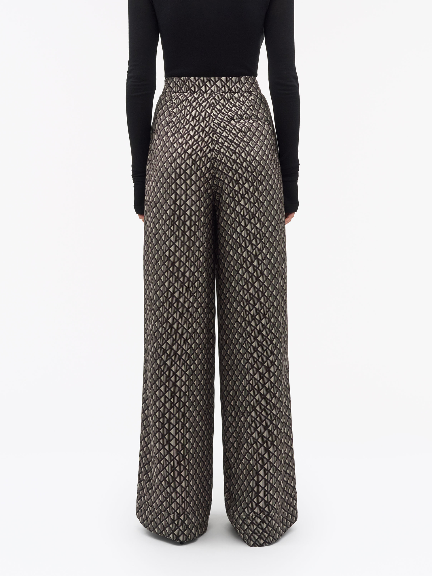 Cora Printed Draped Trousers