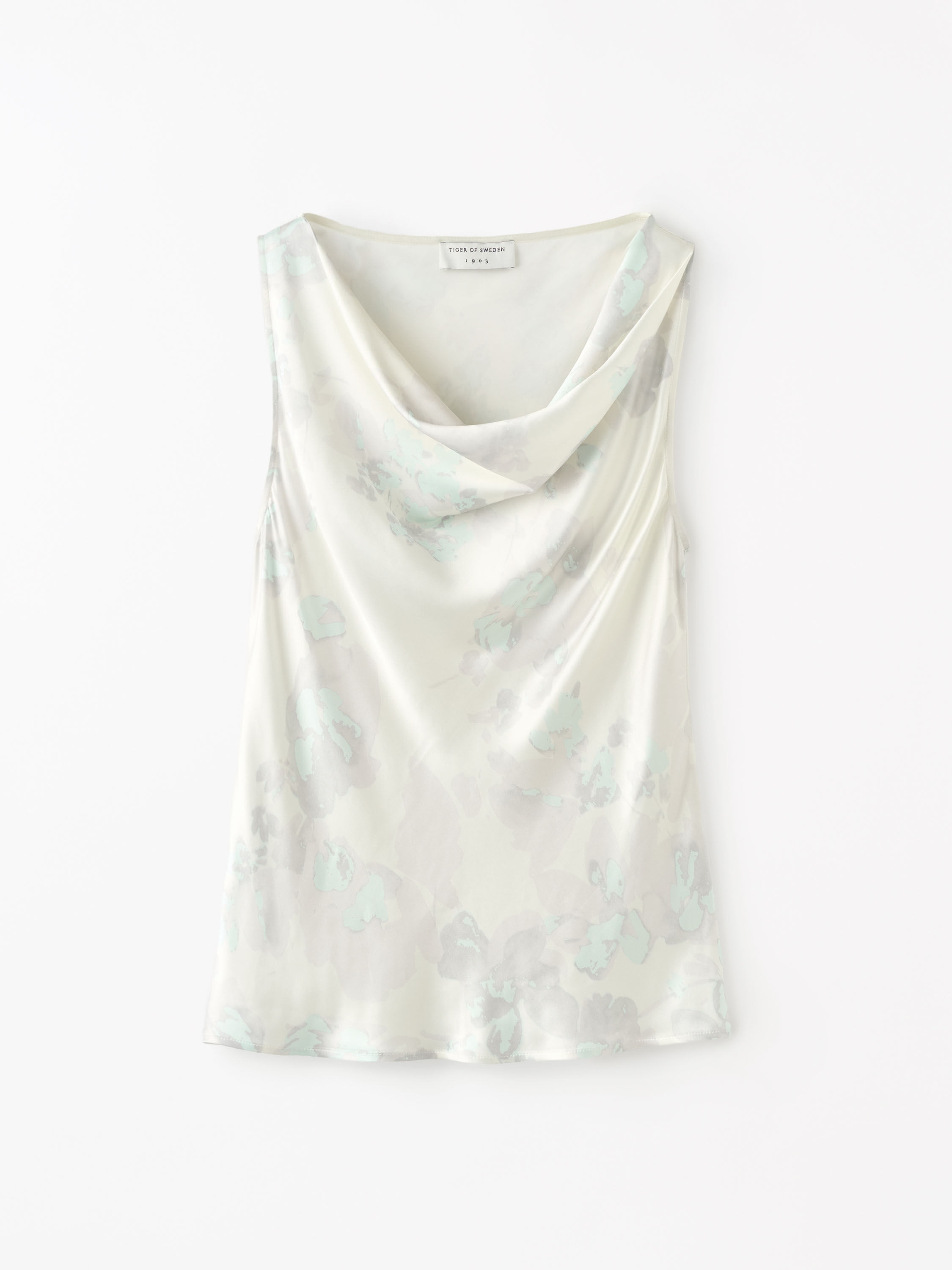 Haut En Satin Fleuri Helvie