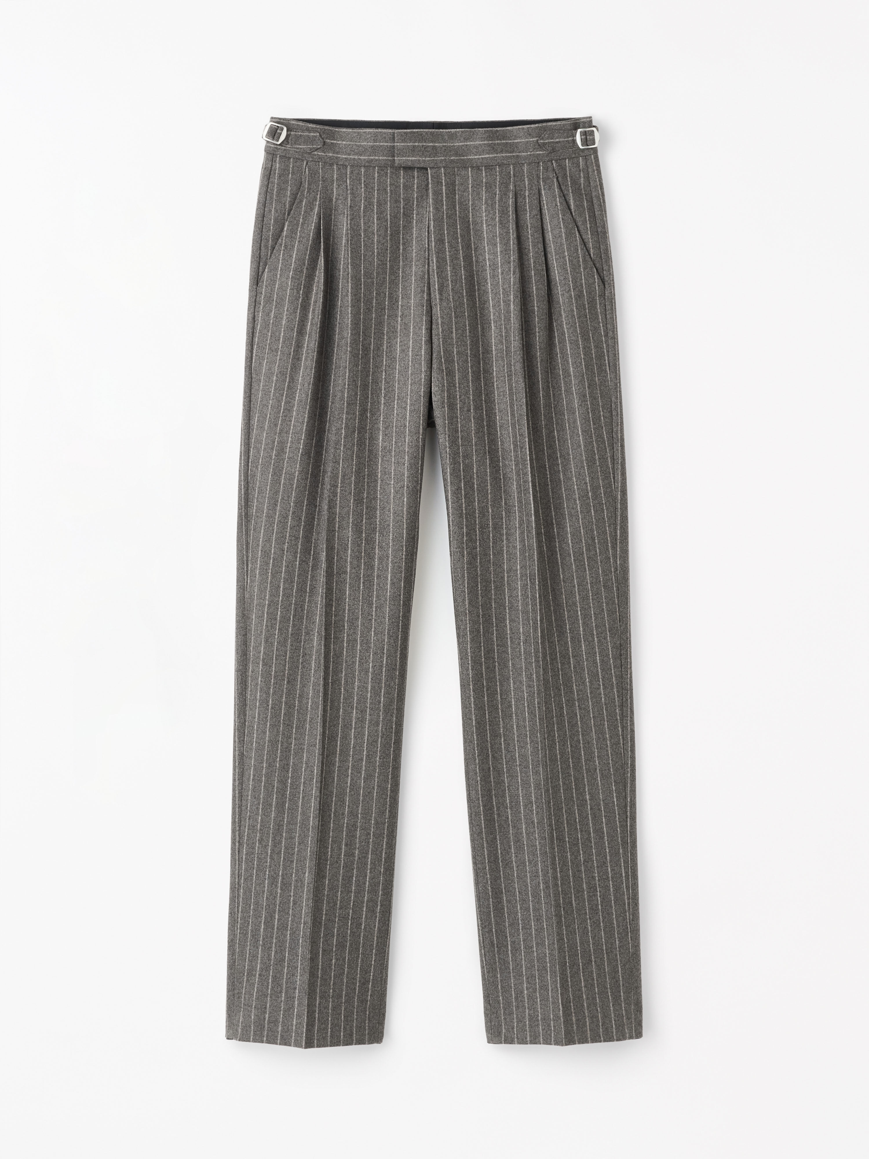 Joachim Grey Striped Wool Suit