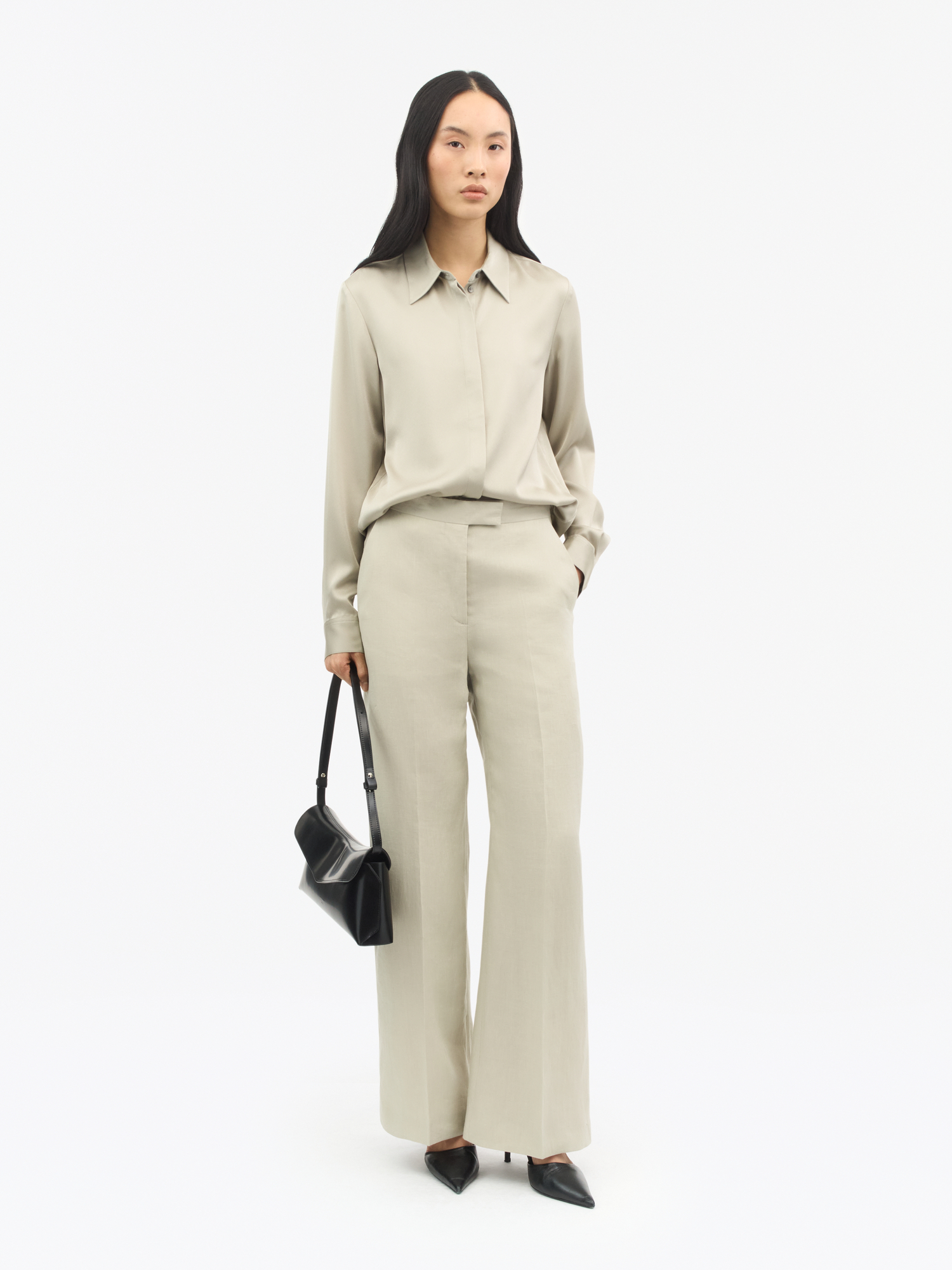 Pointed Collar Celsa Shirt
