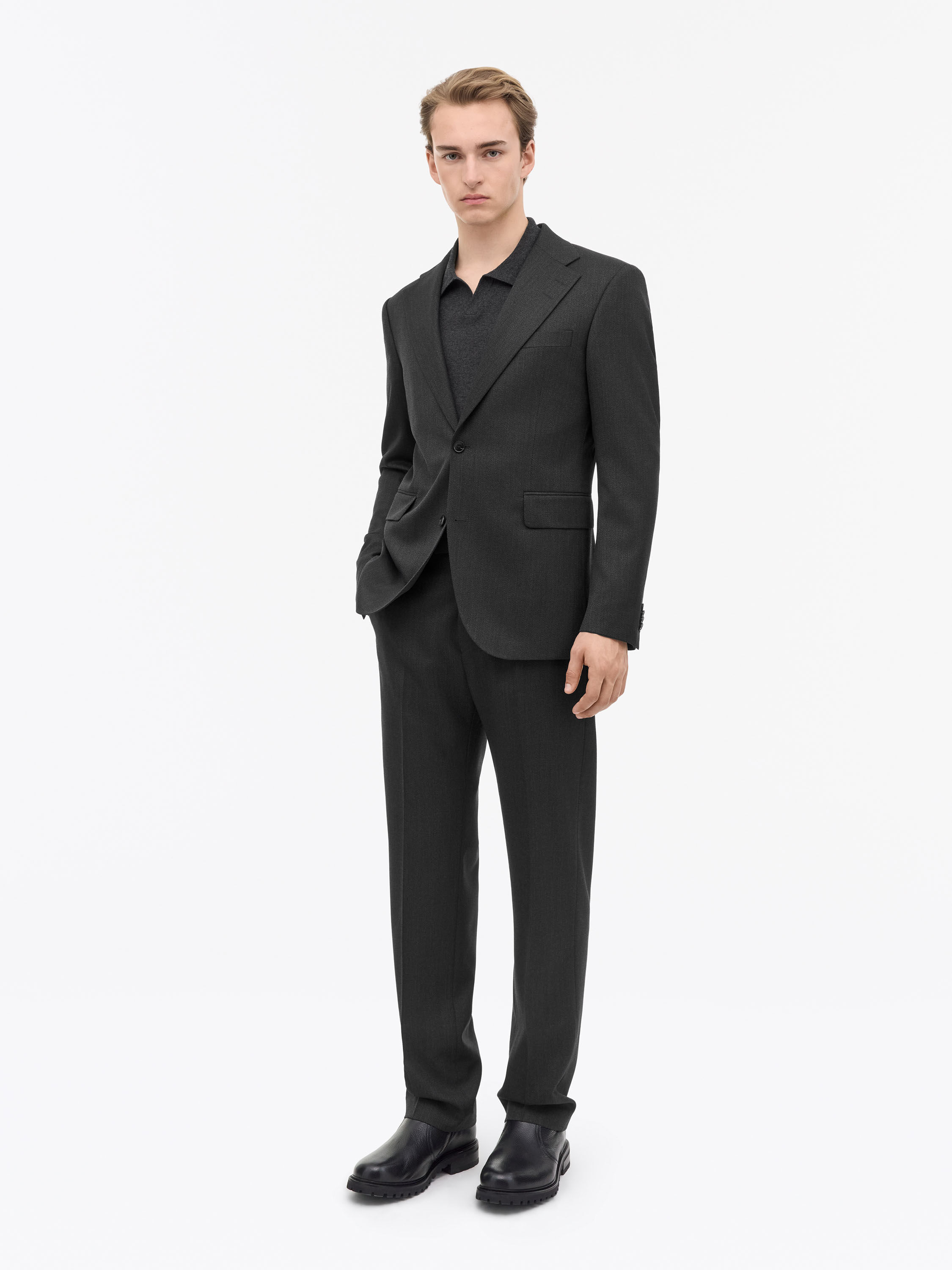 1903 Dark Grey Wool Suit