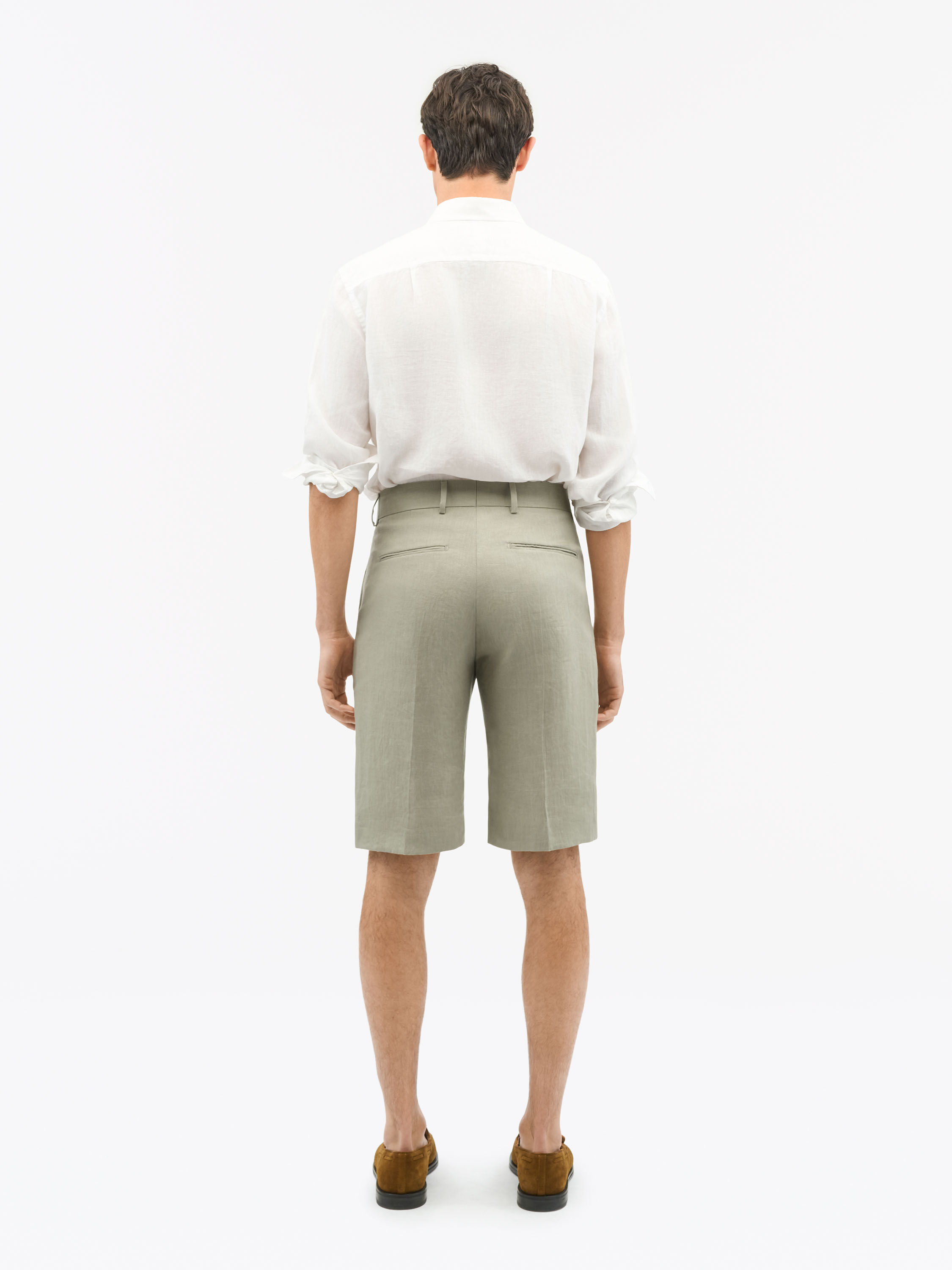 Troy Bermuda Linen Short