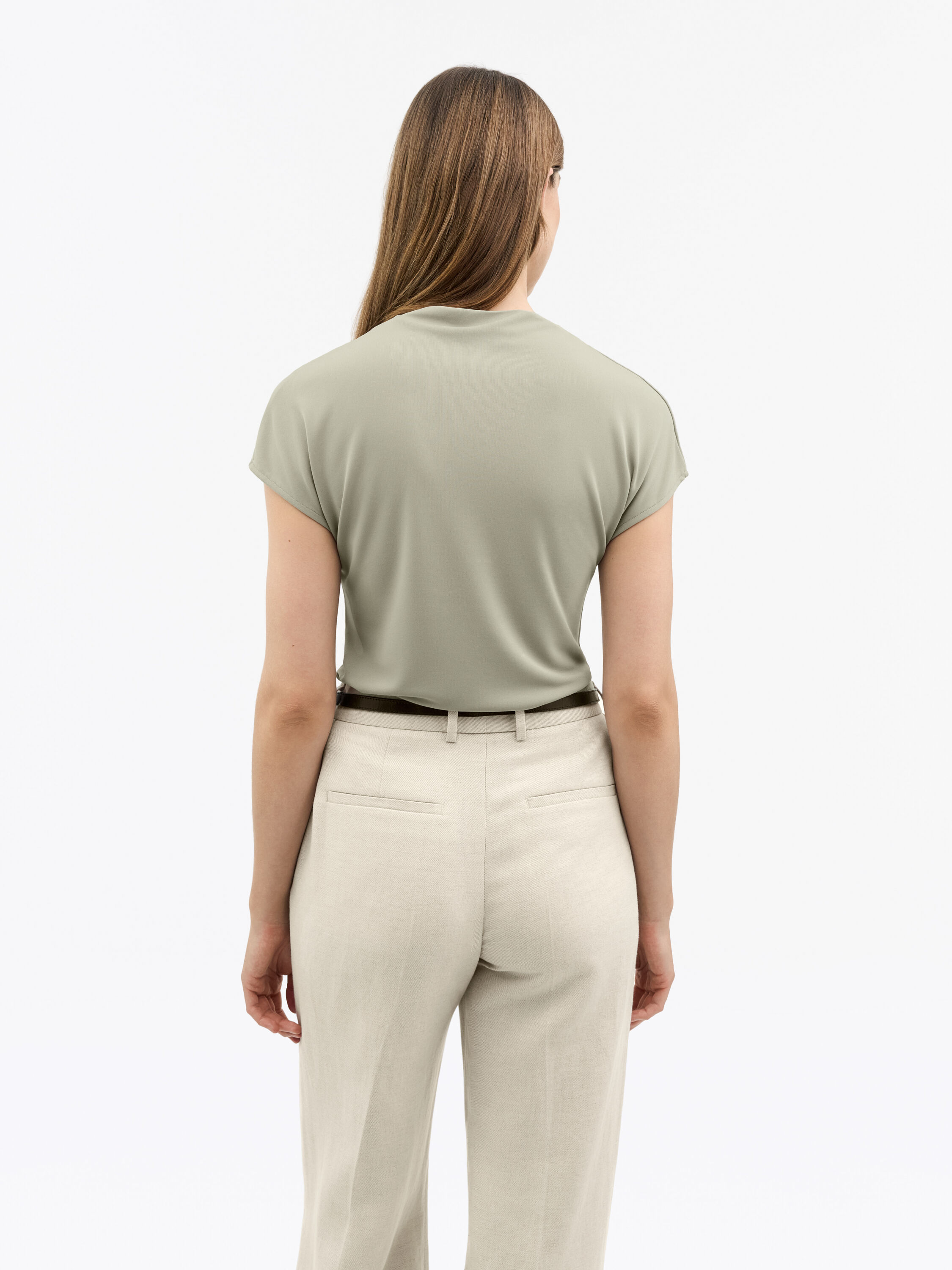 Alitta Slim Cap-Sleeve Top