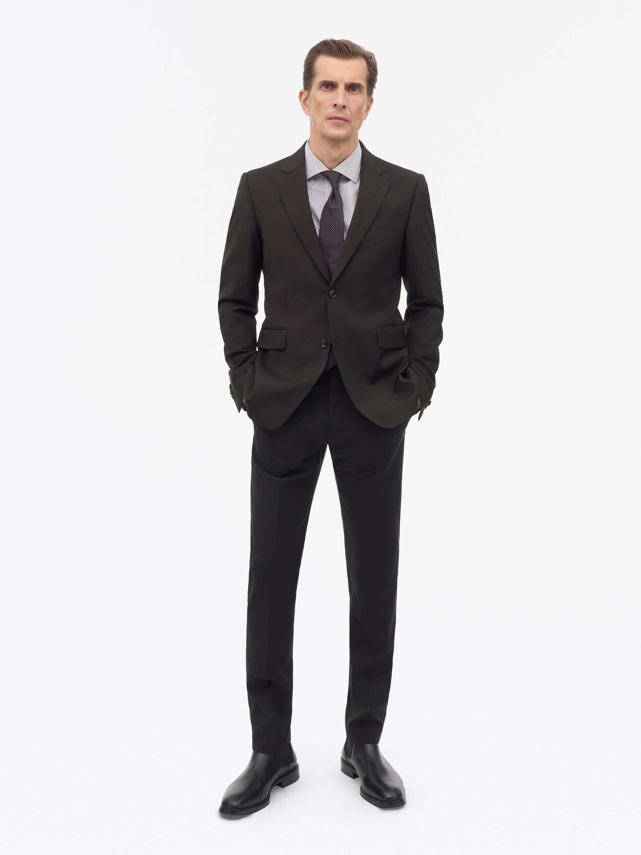 Justin RWS Dark Brown Suit