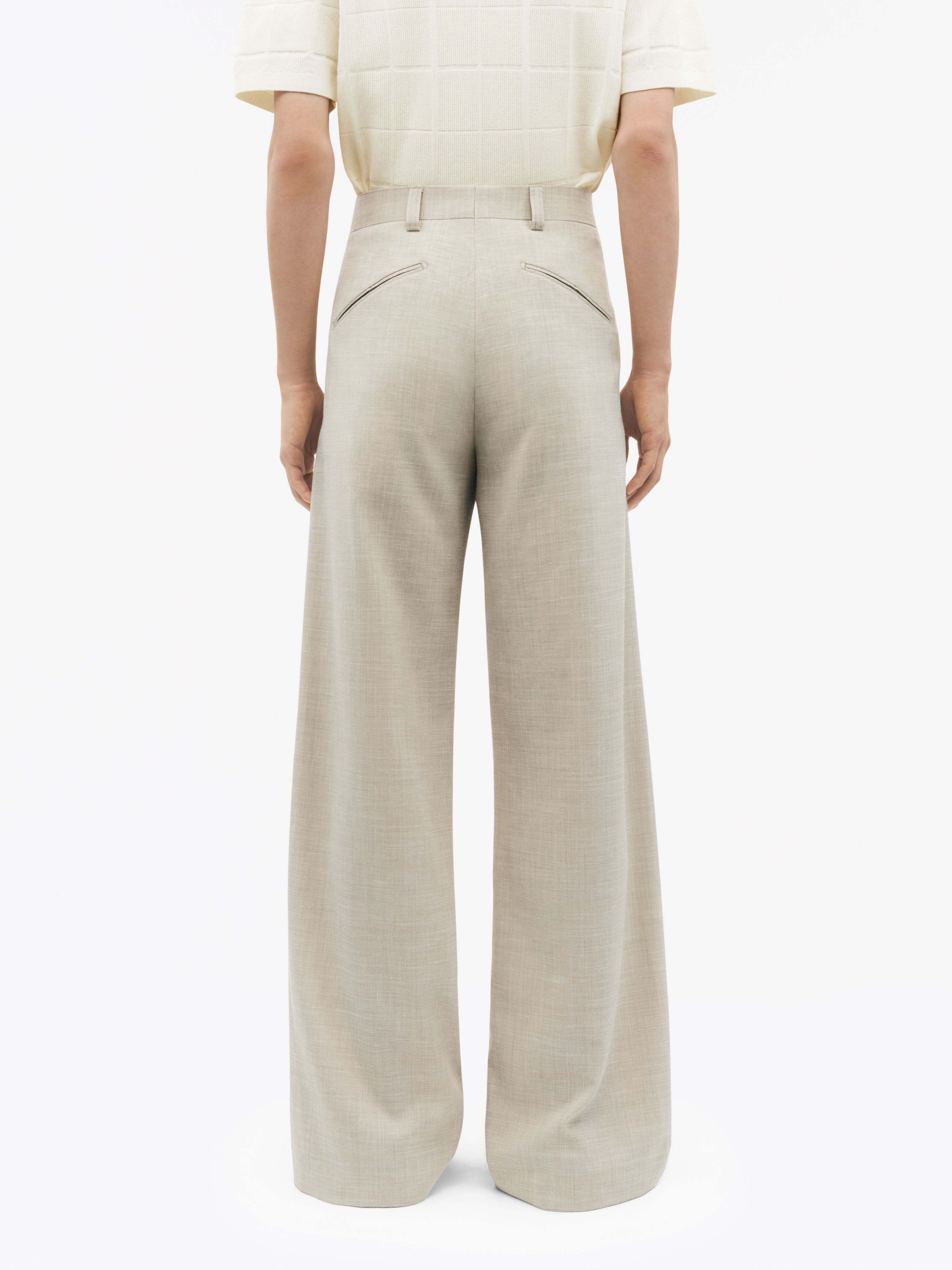 Casual comfort stretch light beige Trevon Trousers | Tiger Of Sweden