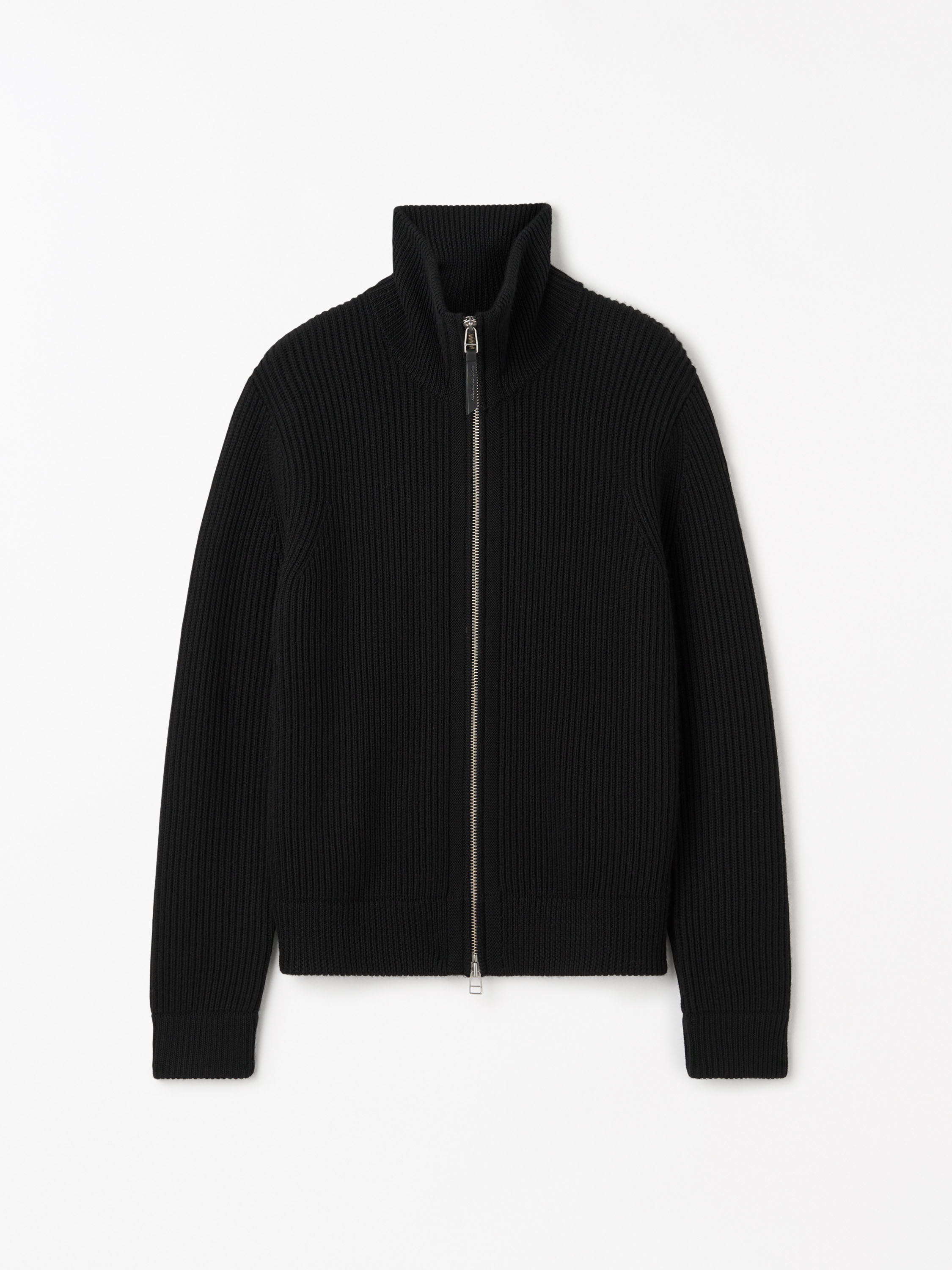 Niall Zip-Up Strickjacke Aus Wolle