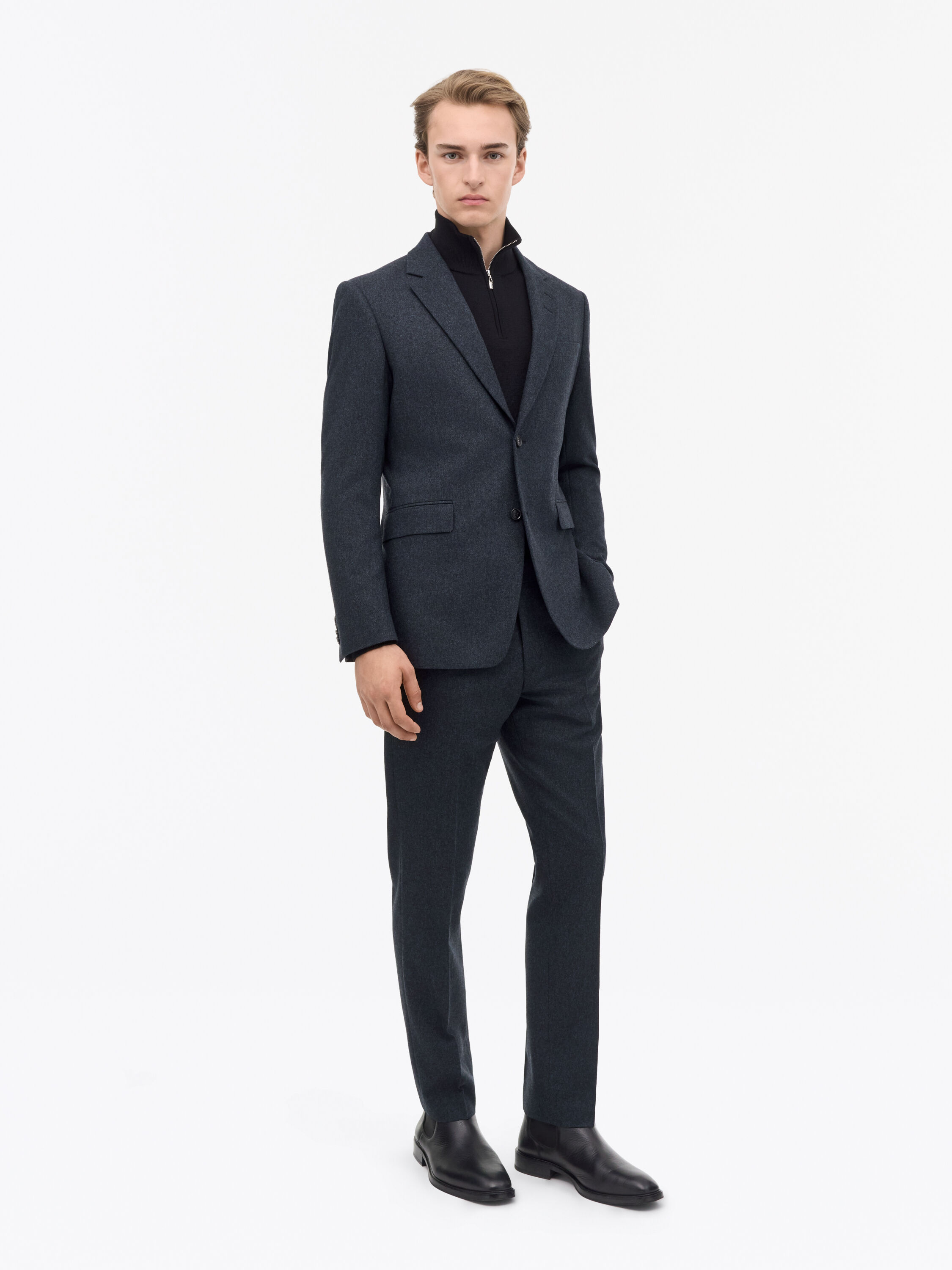 Justin Brushed Wool Suit