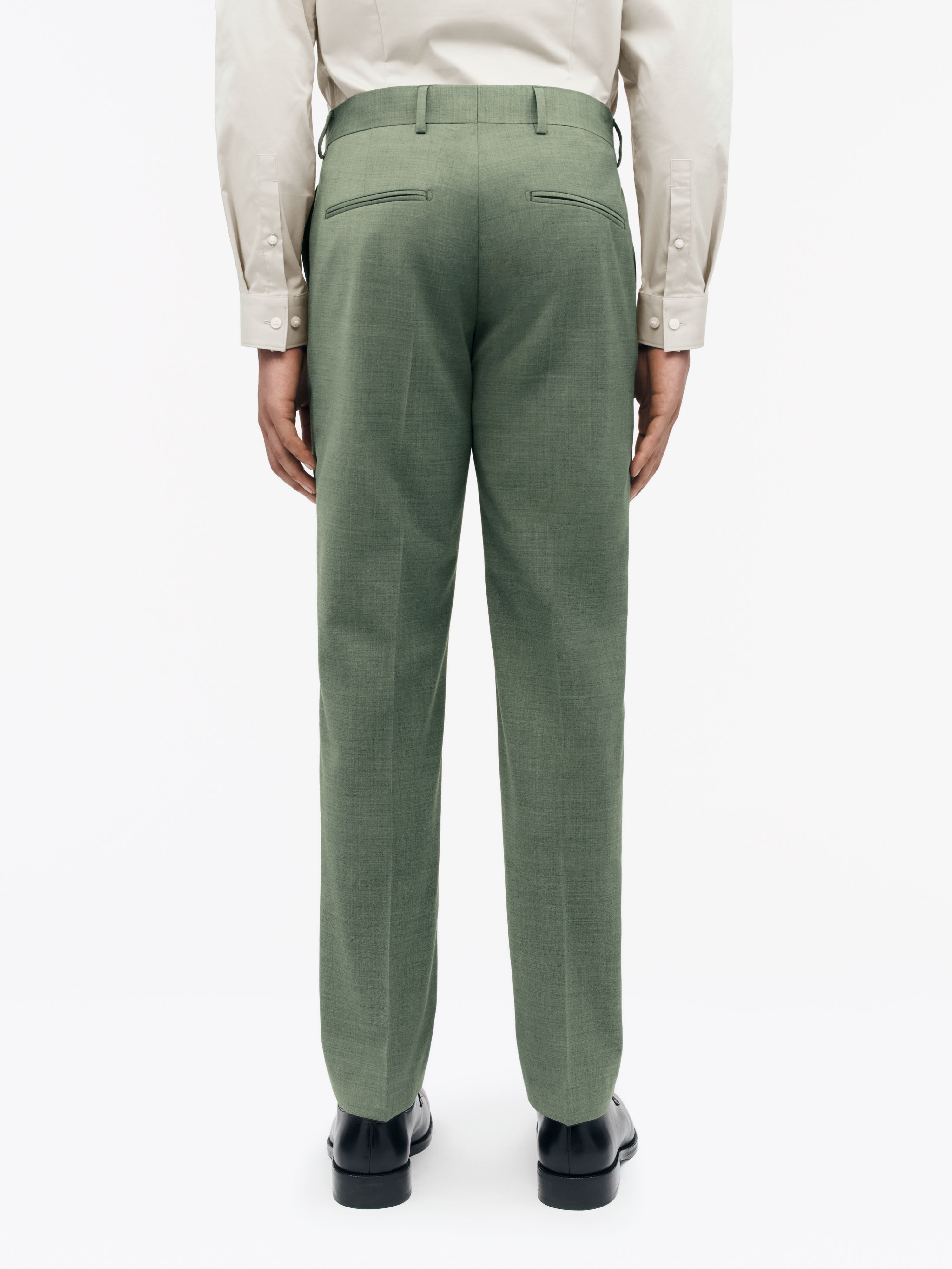 Tenuta Slim Fit Wool Blend Trousers