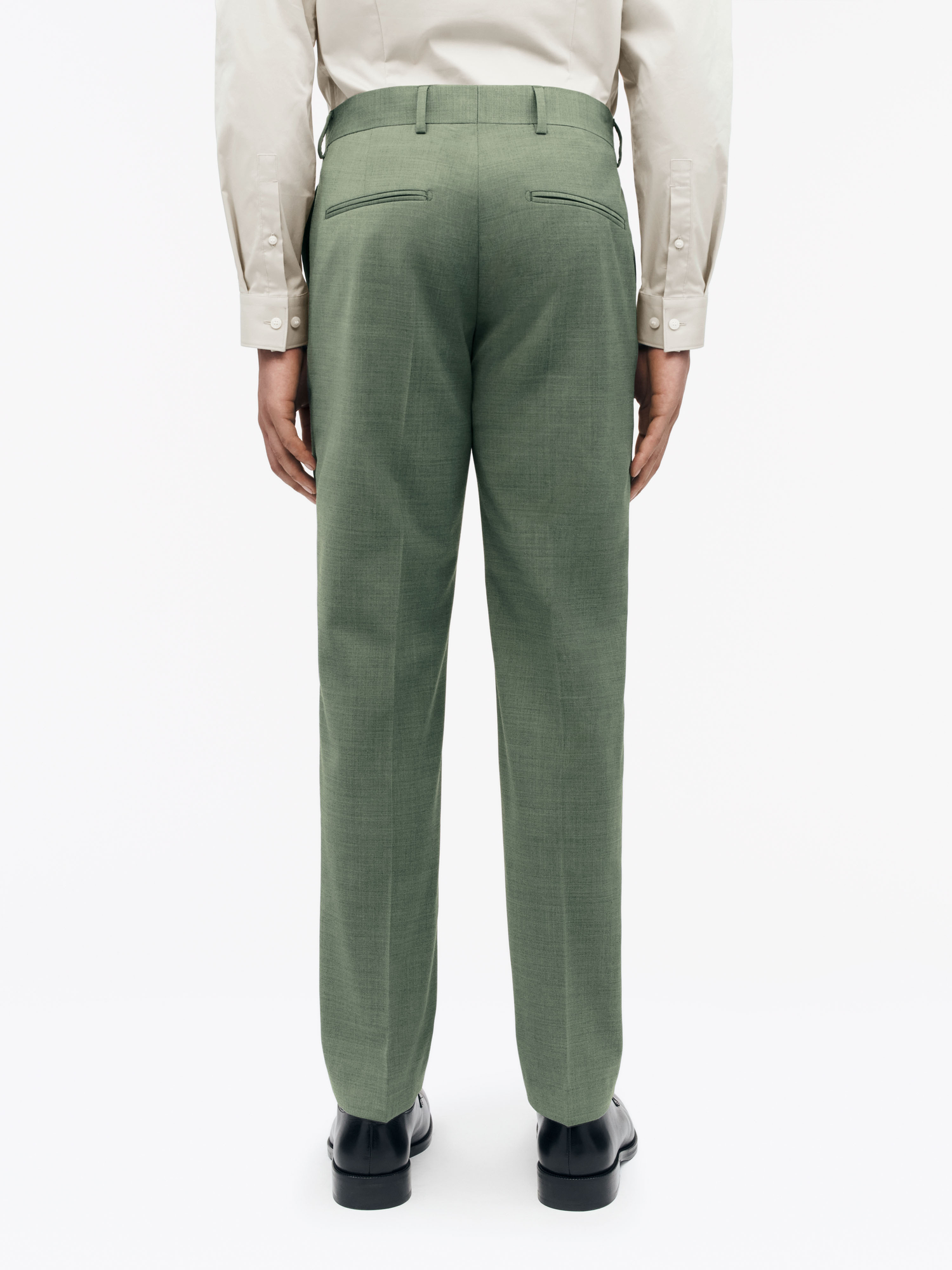 Tenuta Slim Fit Wool Blend Trousers
