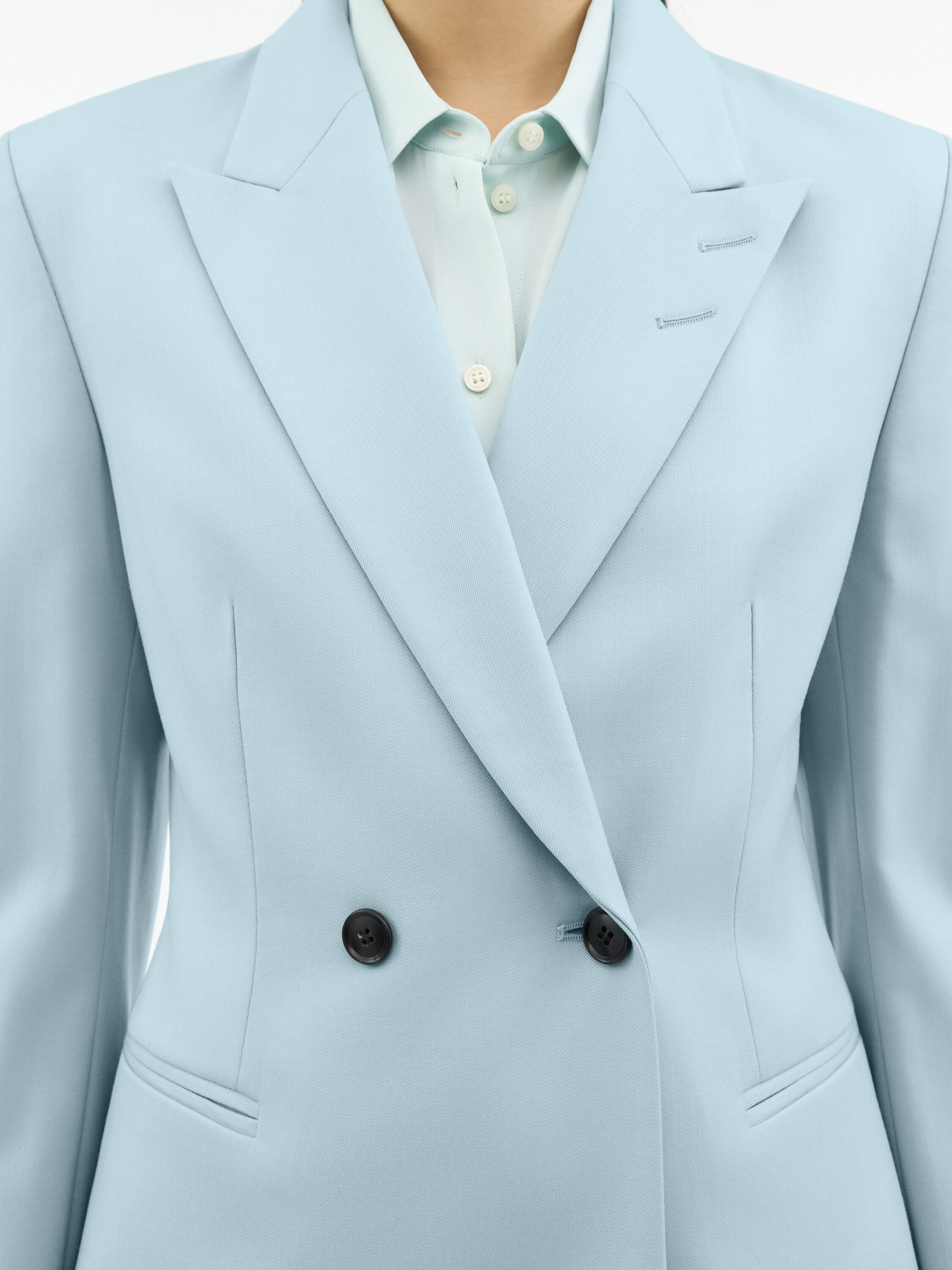 Rita Blue Wool Blend Suit