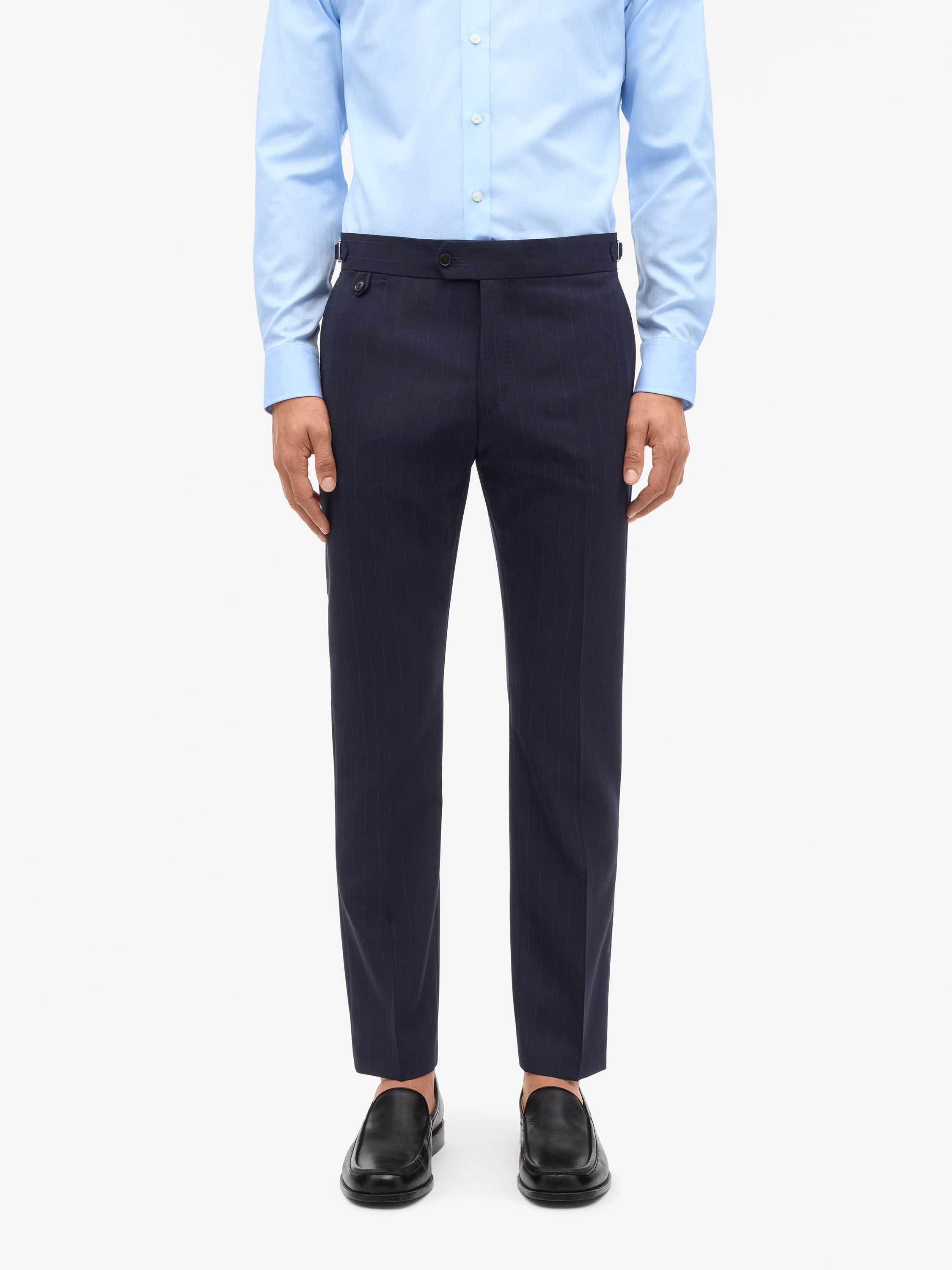 Justin Pinstripe Ullkostym