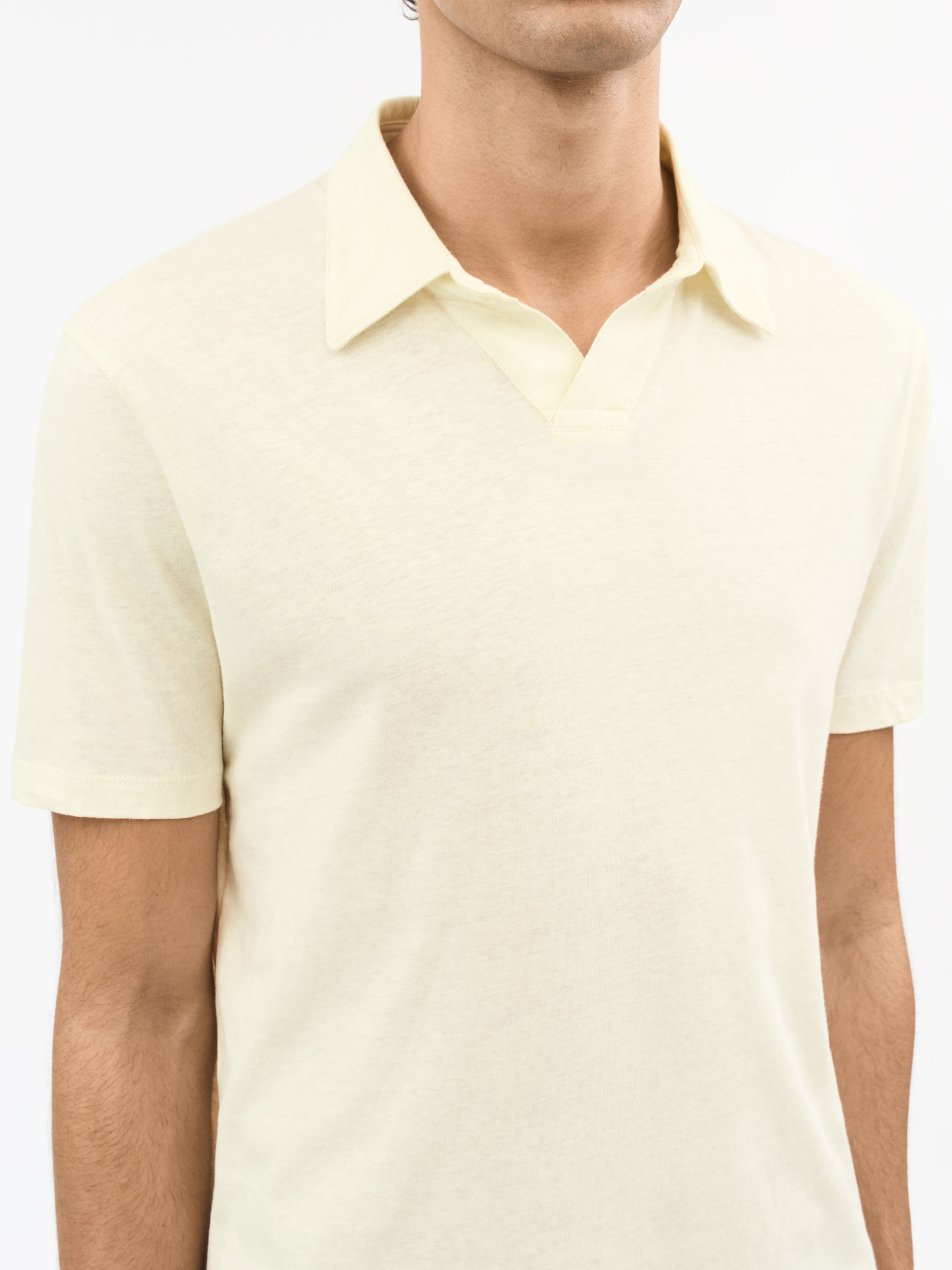 Ray Open-Neck Polo Shirt