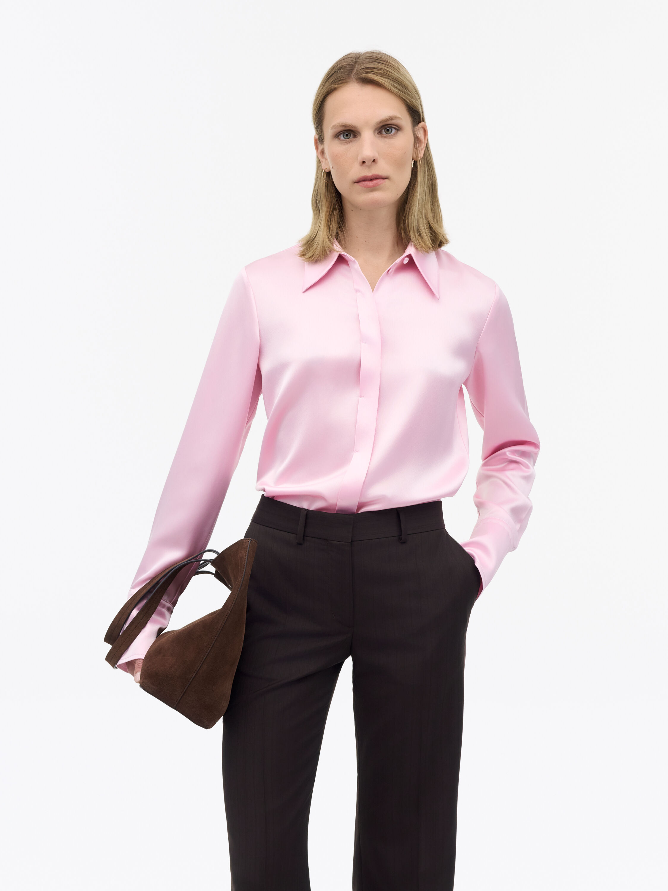 Daphne Regular-Fit Satinhemd