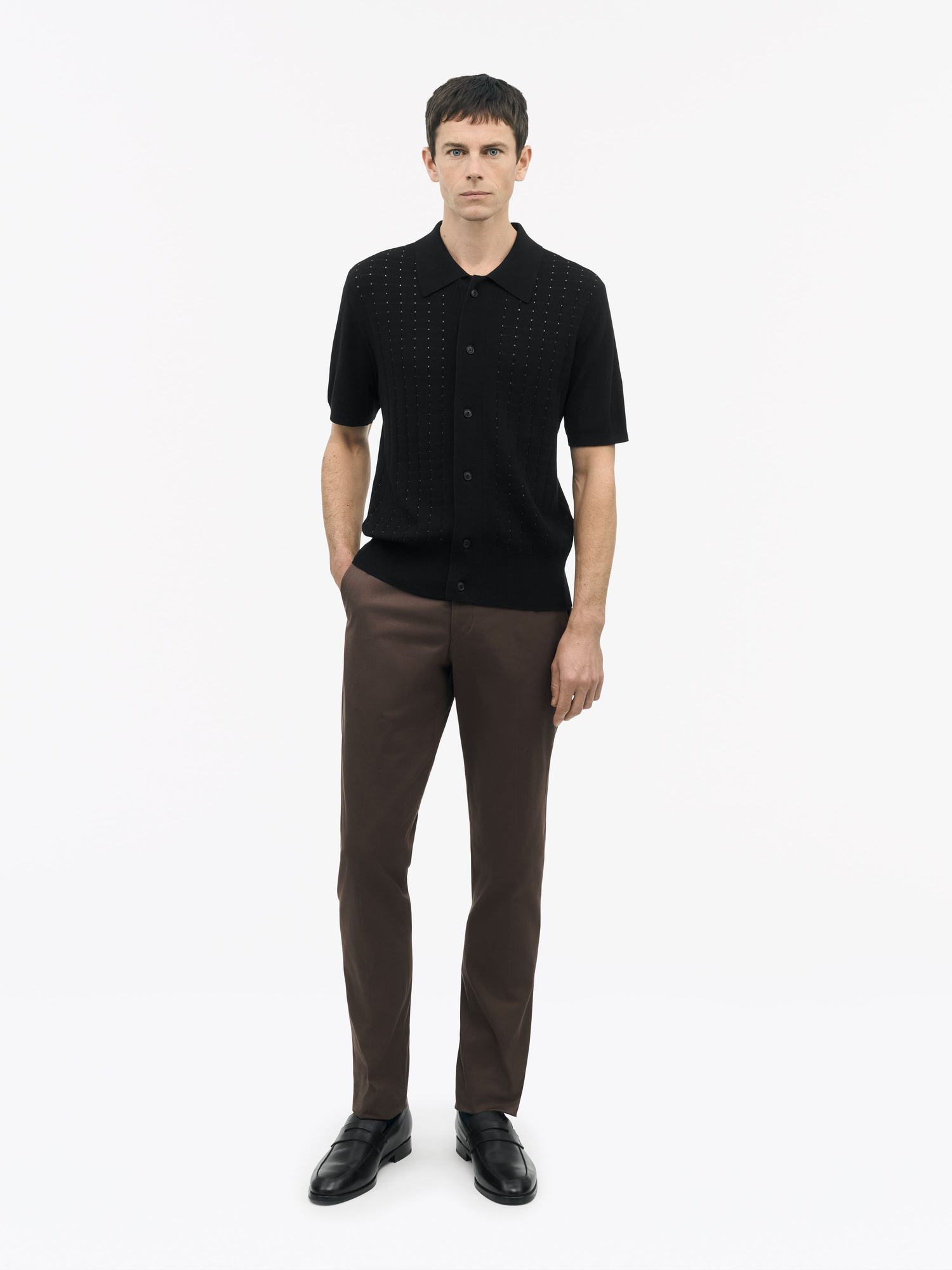 Araawen Fine-Knit Polo