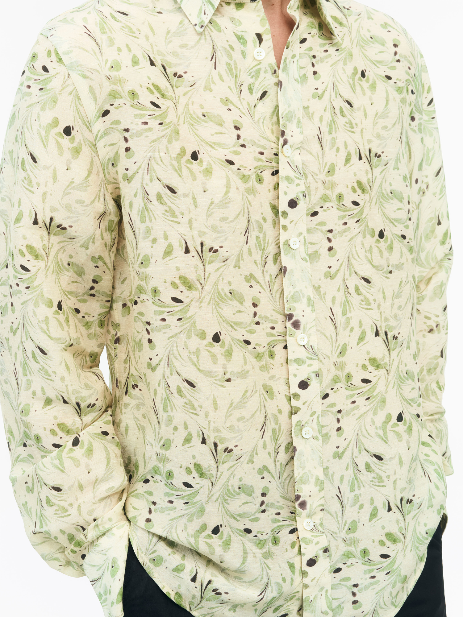 Bennett Linen Print Shirt