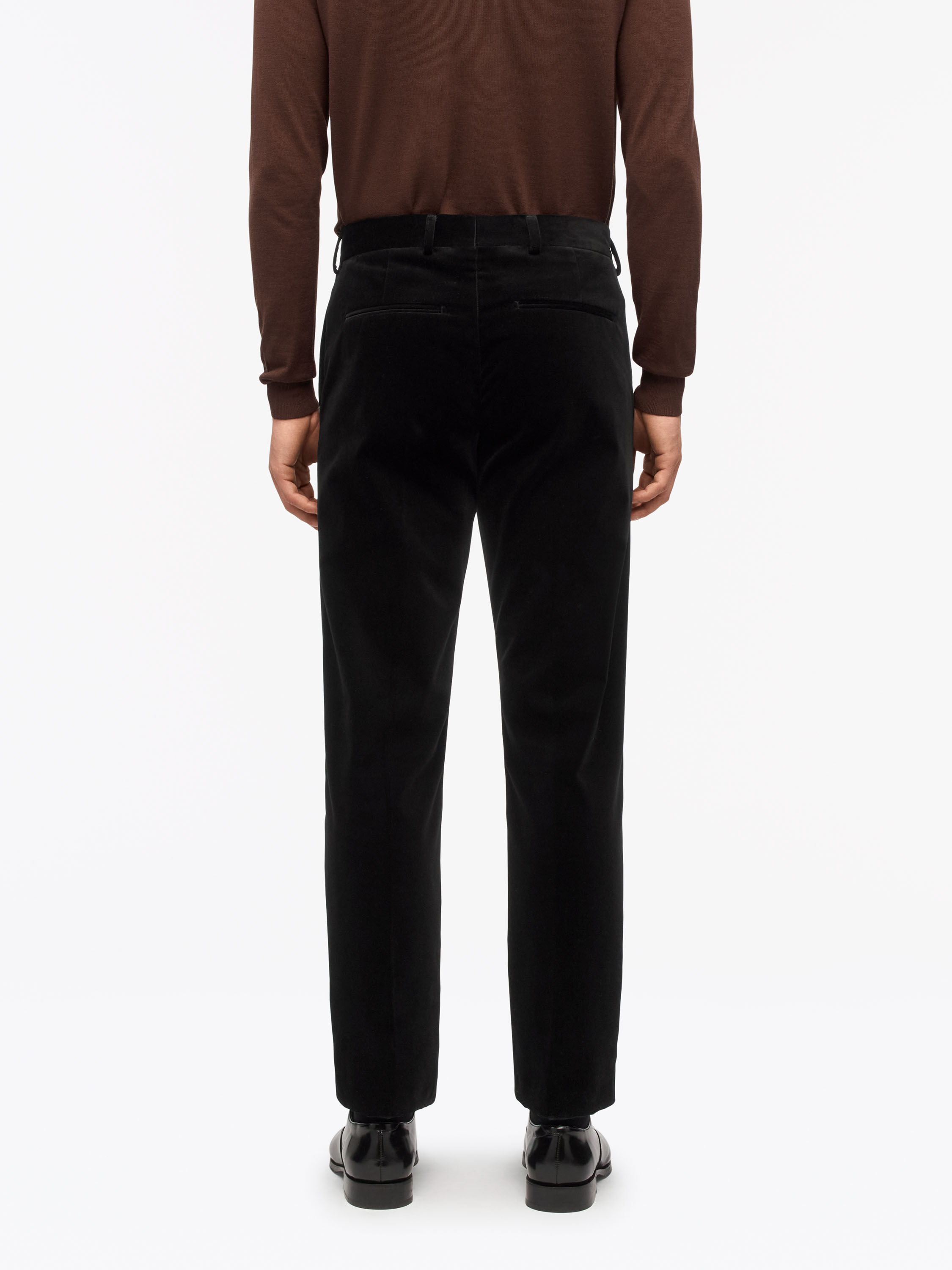 Tense Mid-Rise Velvet Trousers