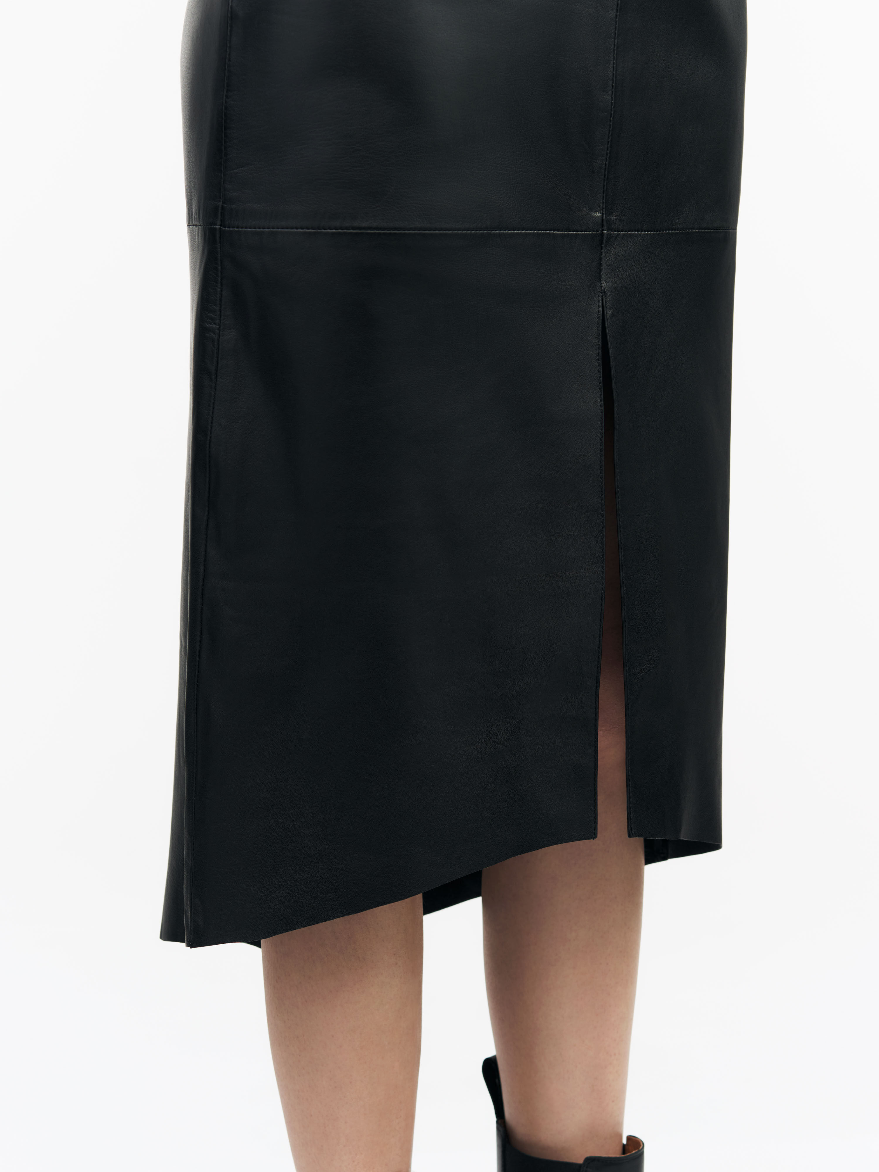 Leather mini skirt Tiger Of Sweden Black size M