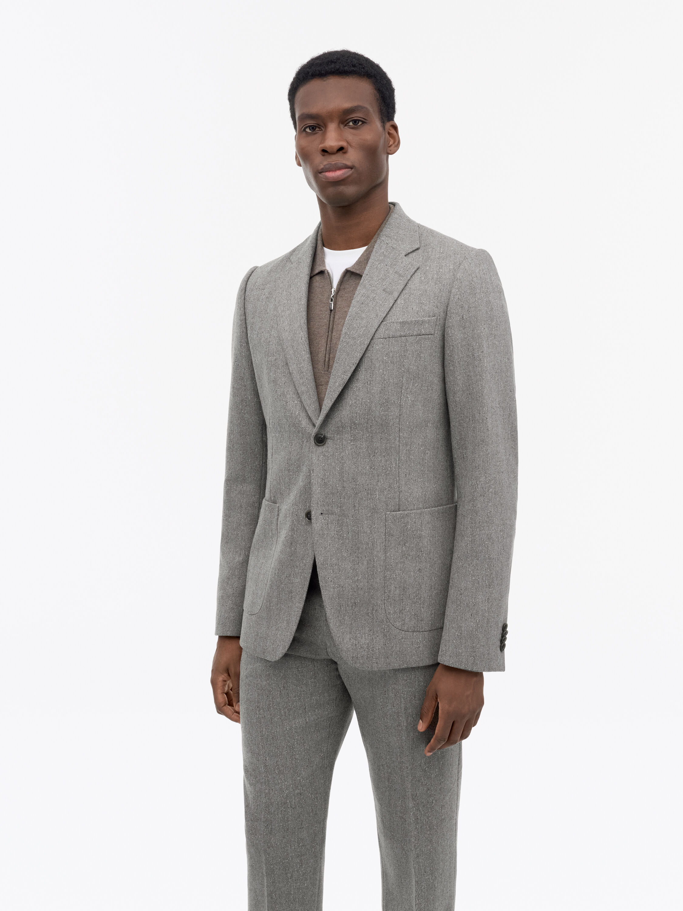 Justin P Herringbone Suit