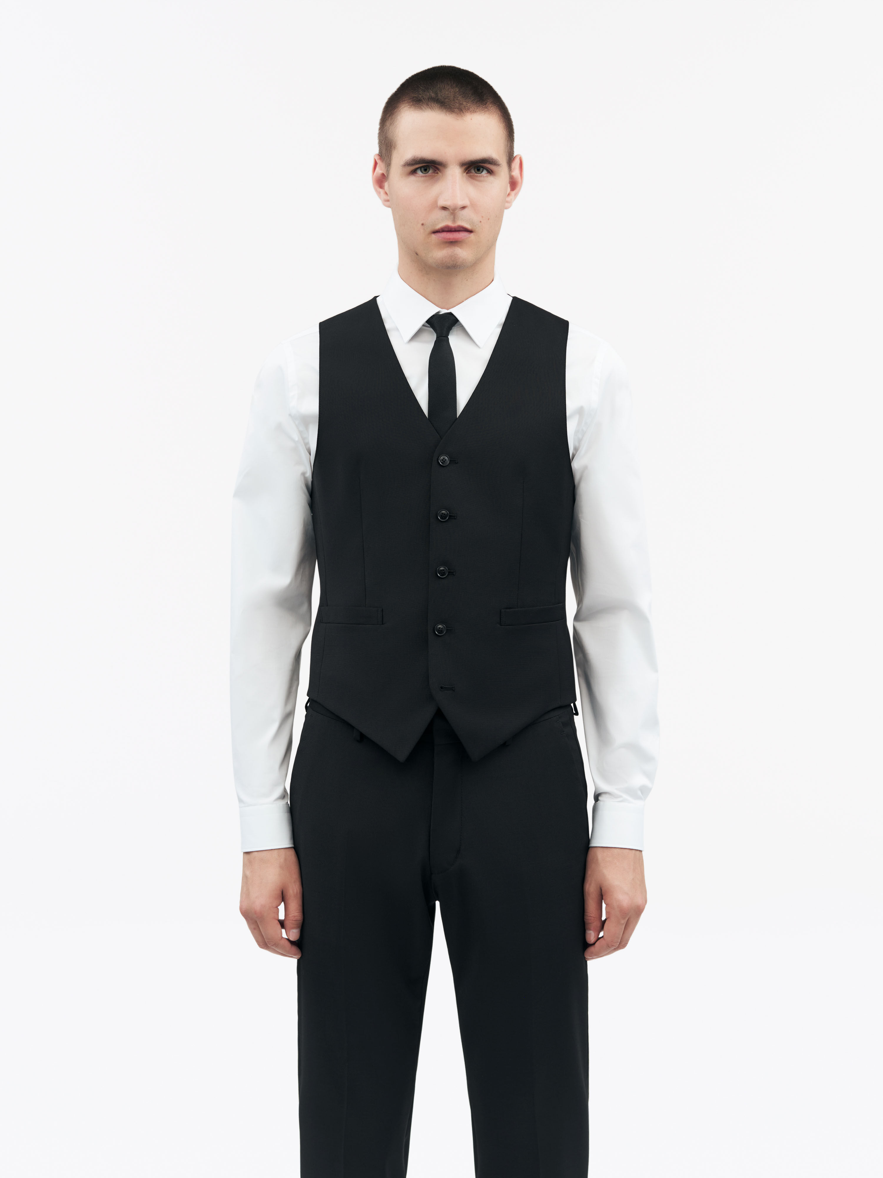 Wayde Polyester-Wool Blend Waistcoat