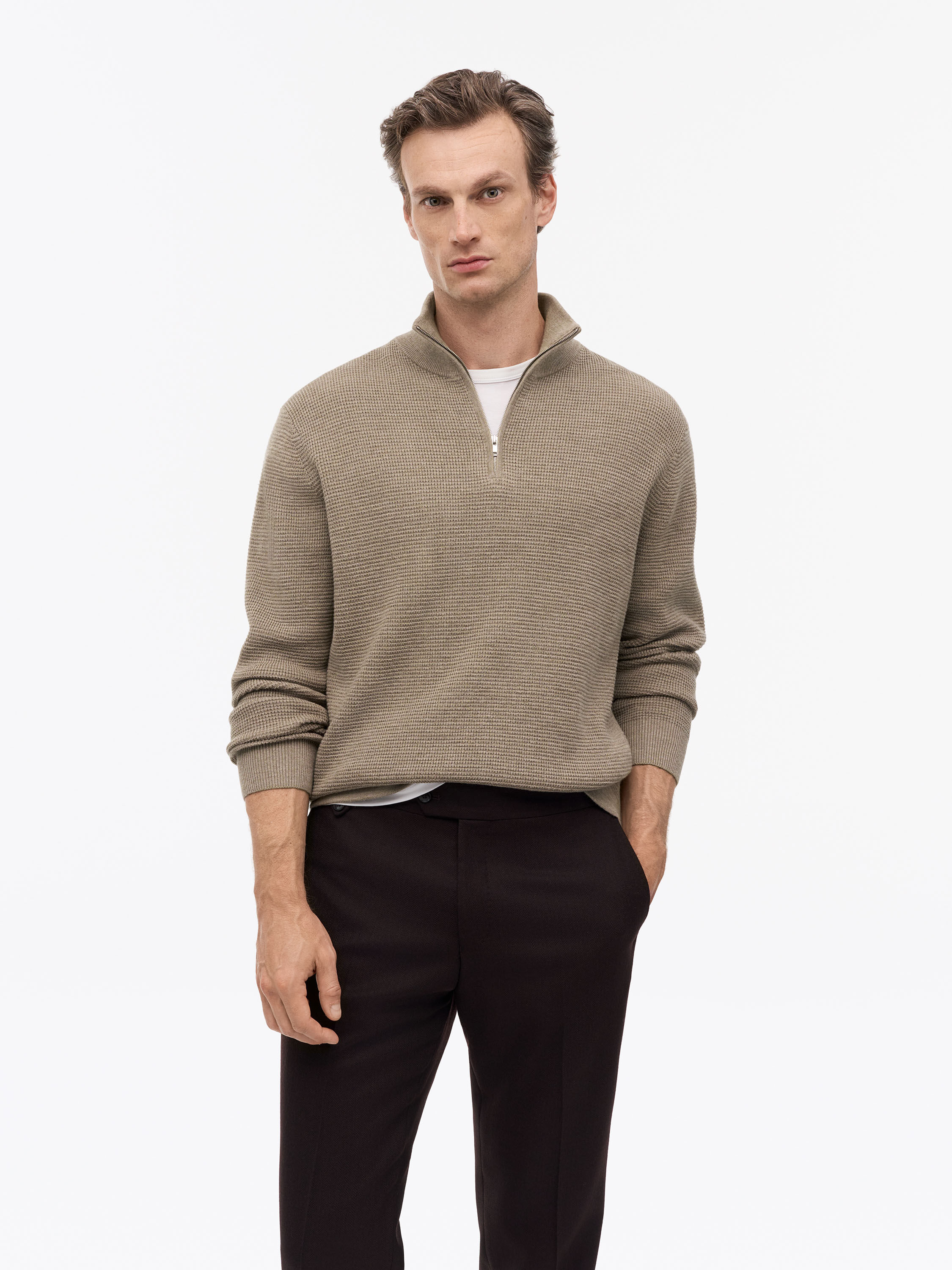 Travis RWS Waffle Stitch Pullover