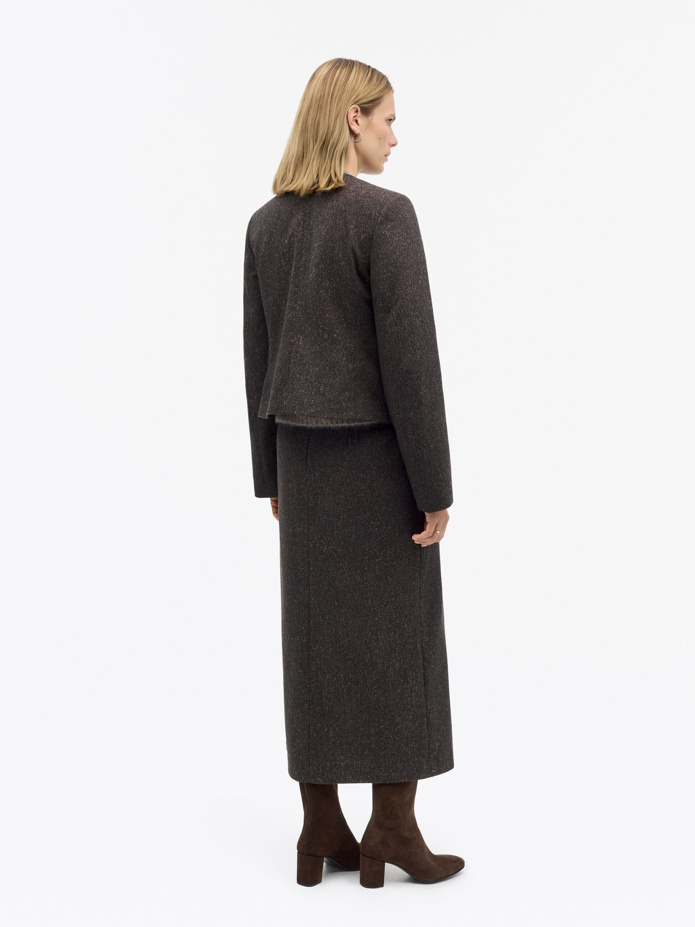 Elsine Tailored Wool Skirt