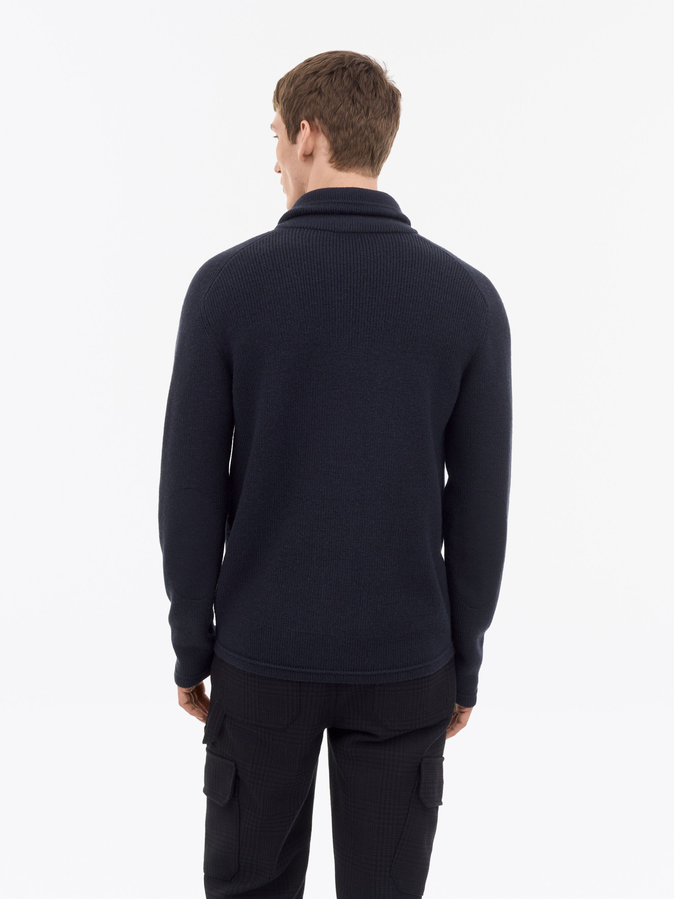 Leander Wool Rib Cardigan