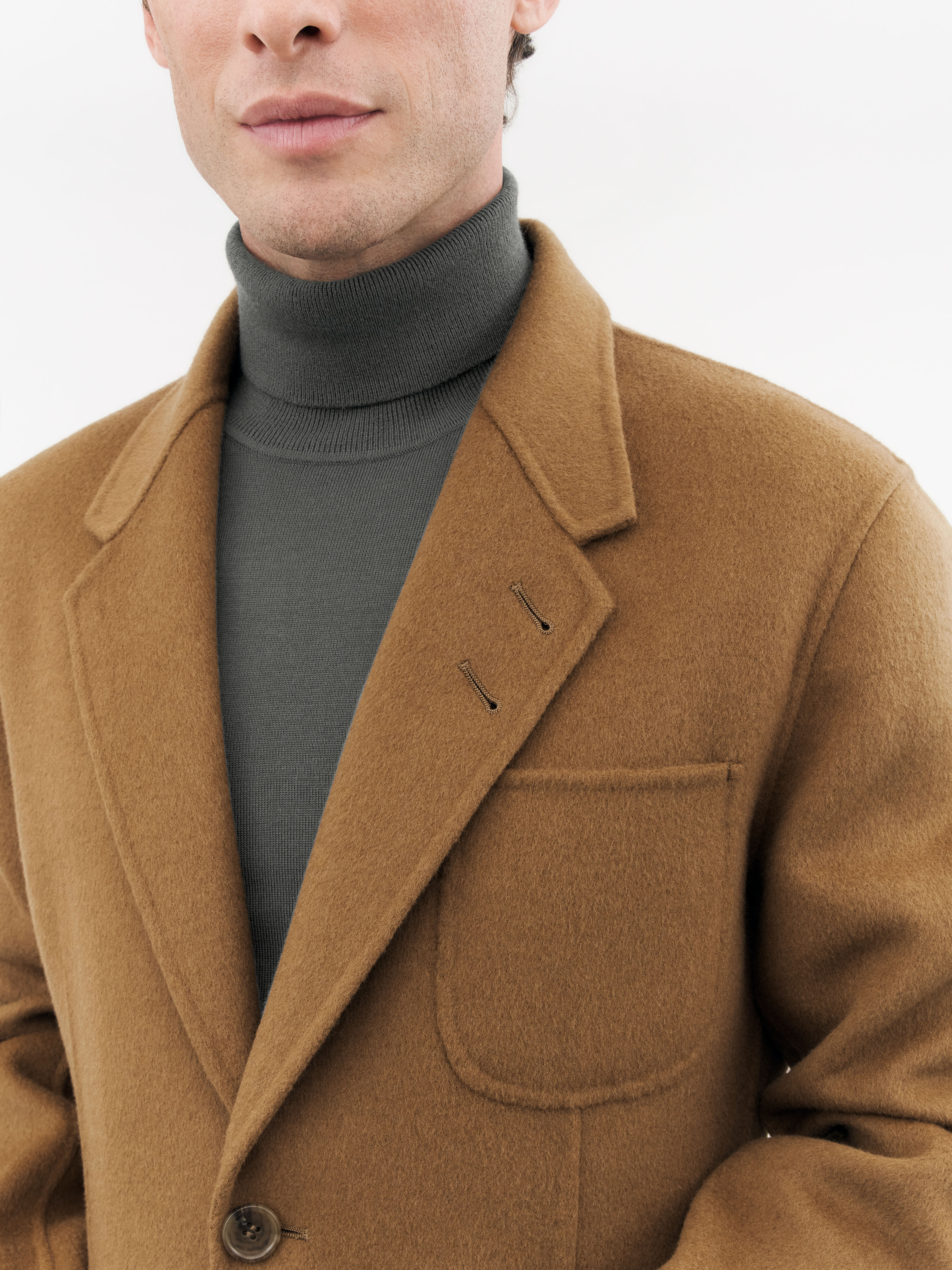 100% splittable wool brown Jordy Jacket | Tiger Of Sweden