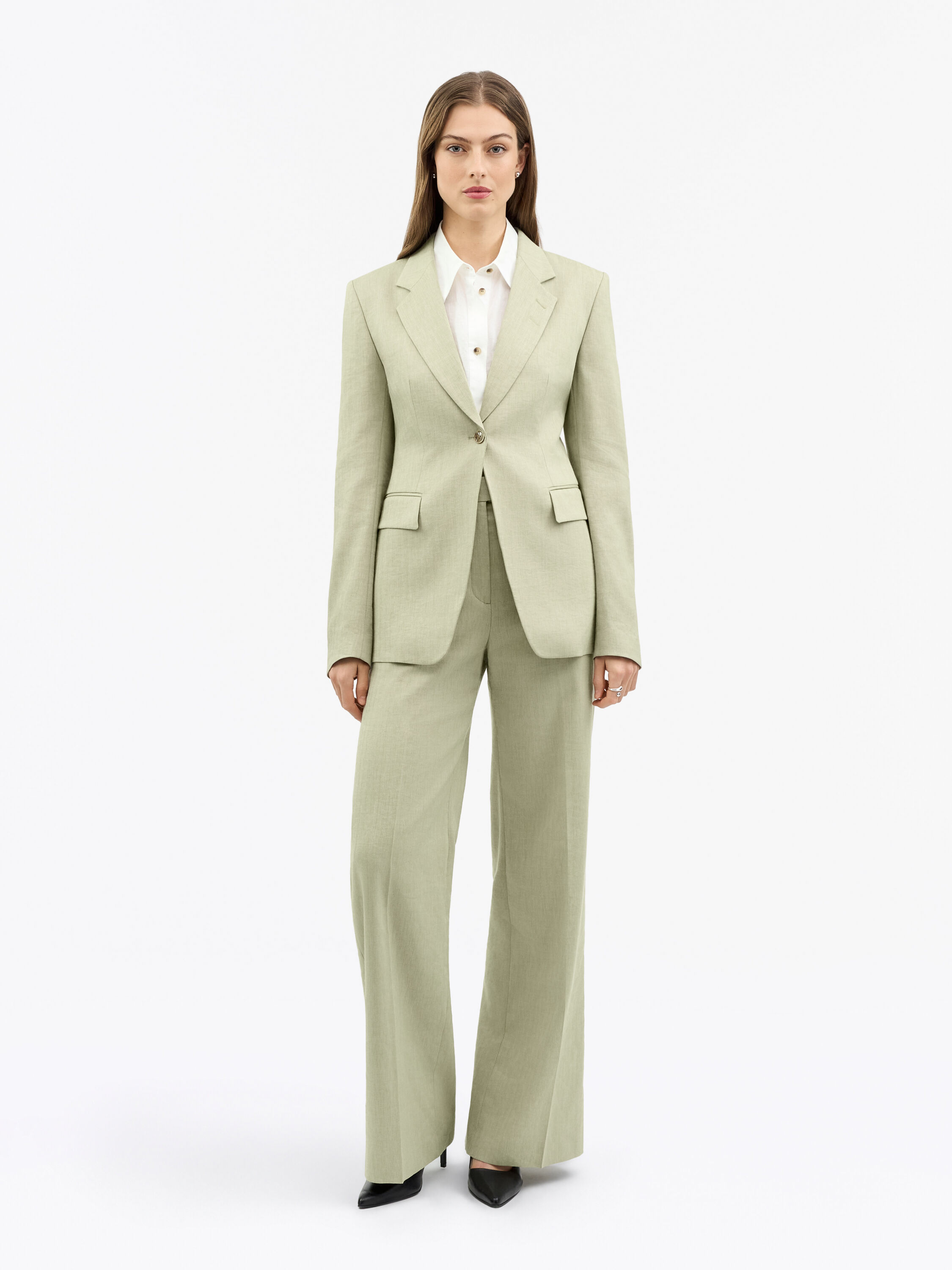Narina Linen-Wool Jacket