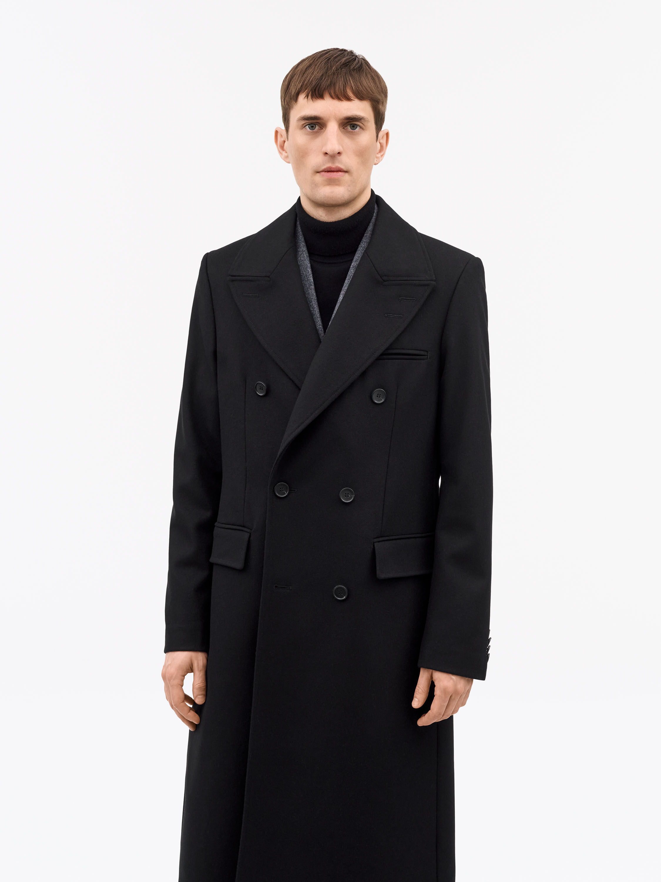 Hennri Double-Breasted Wool Coat