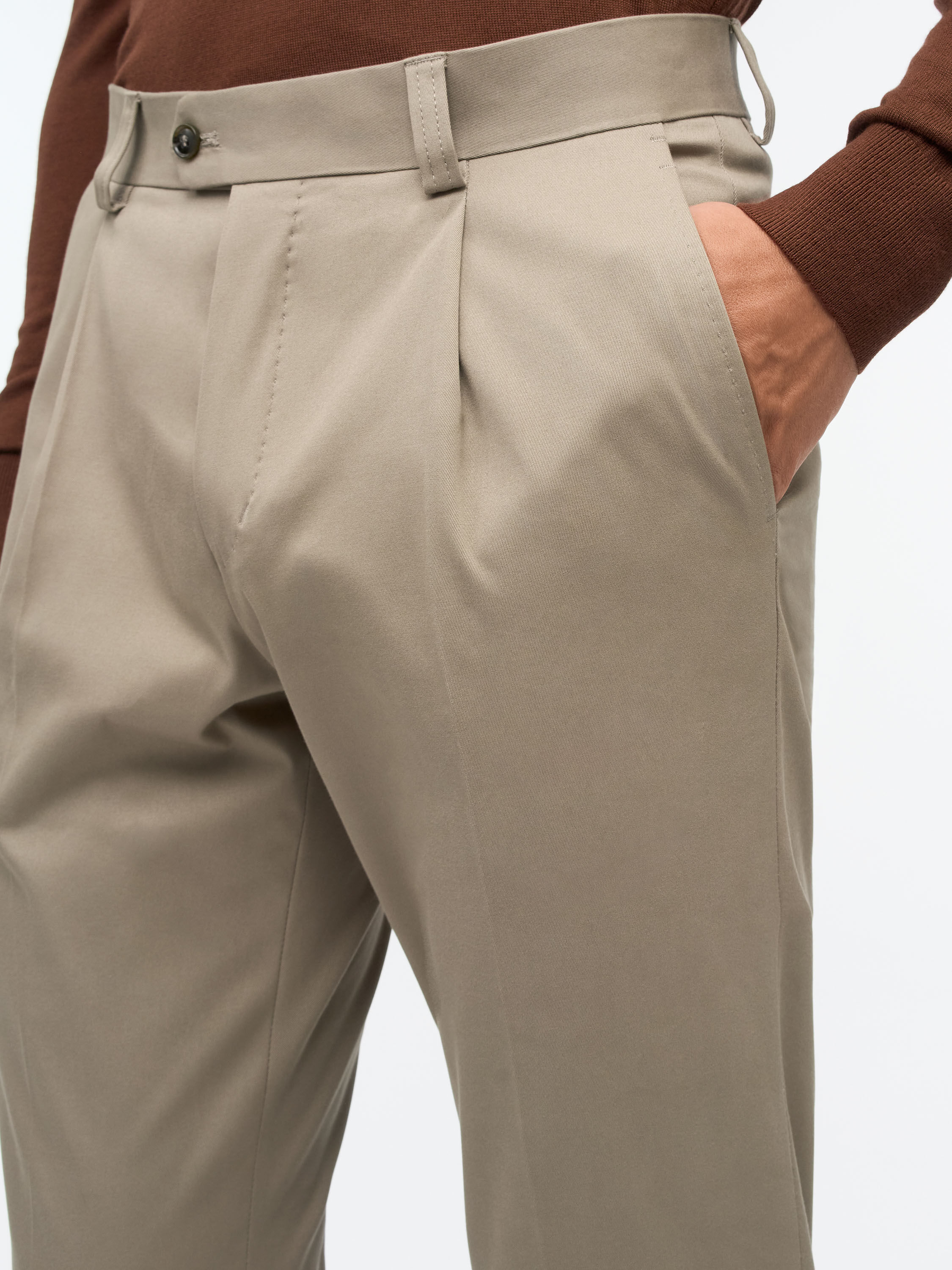 Tenuta P Slim-Fit Cotton Chinos