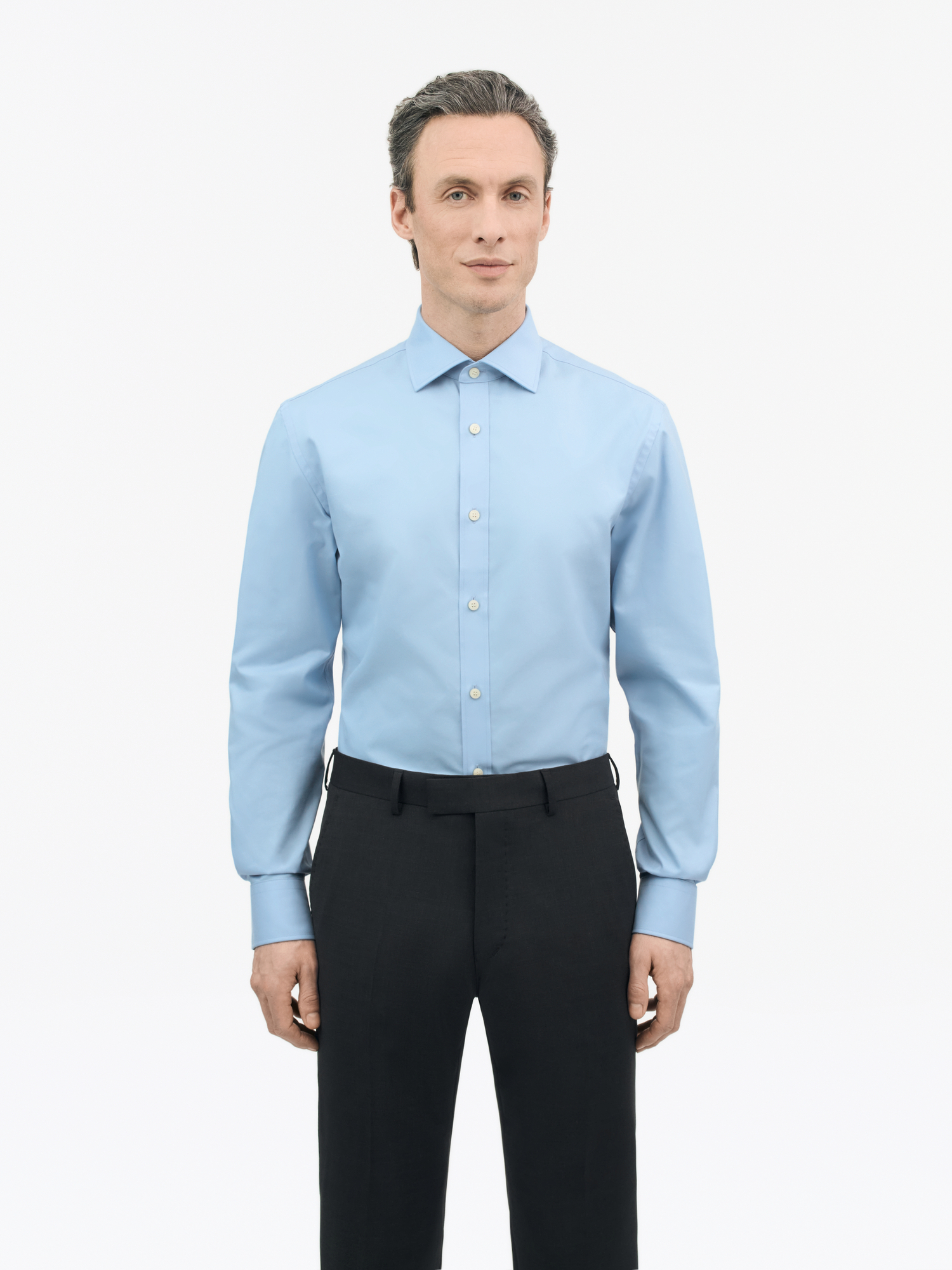 Adley C Slim-Fit Cutaway Cotton Shirt
