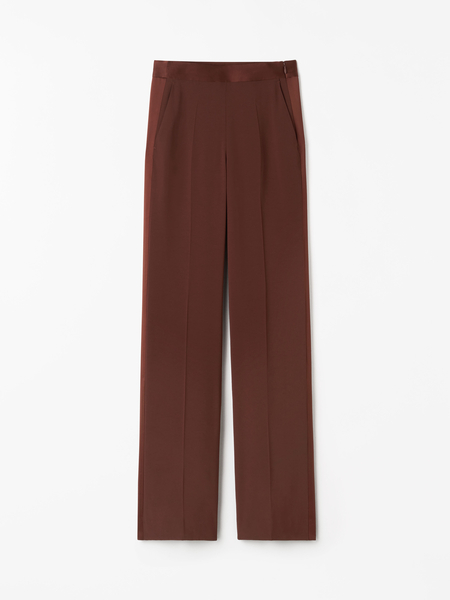 Editea Trousers In Satin