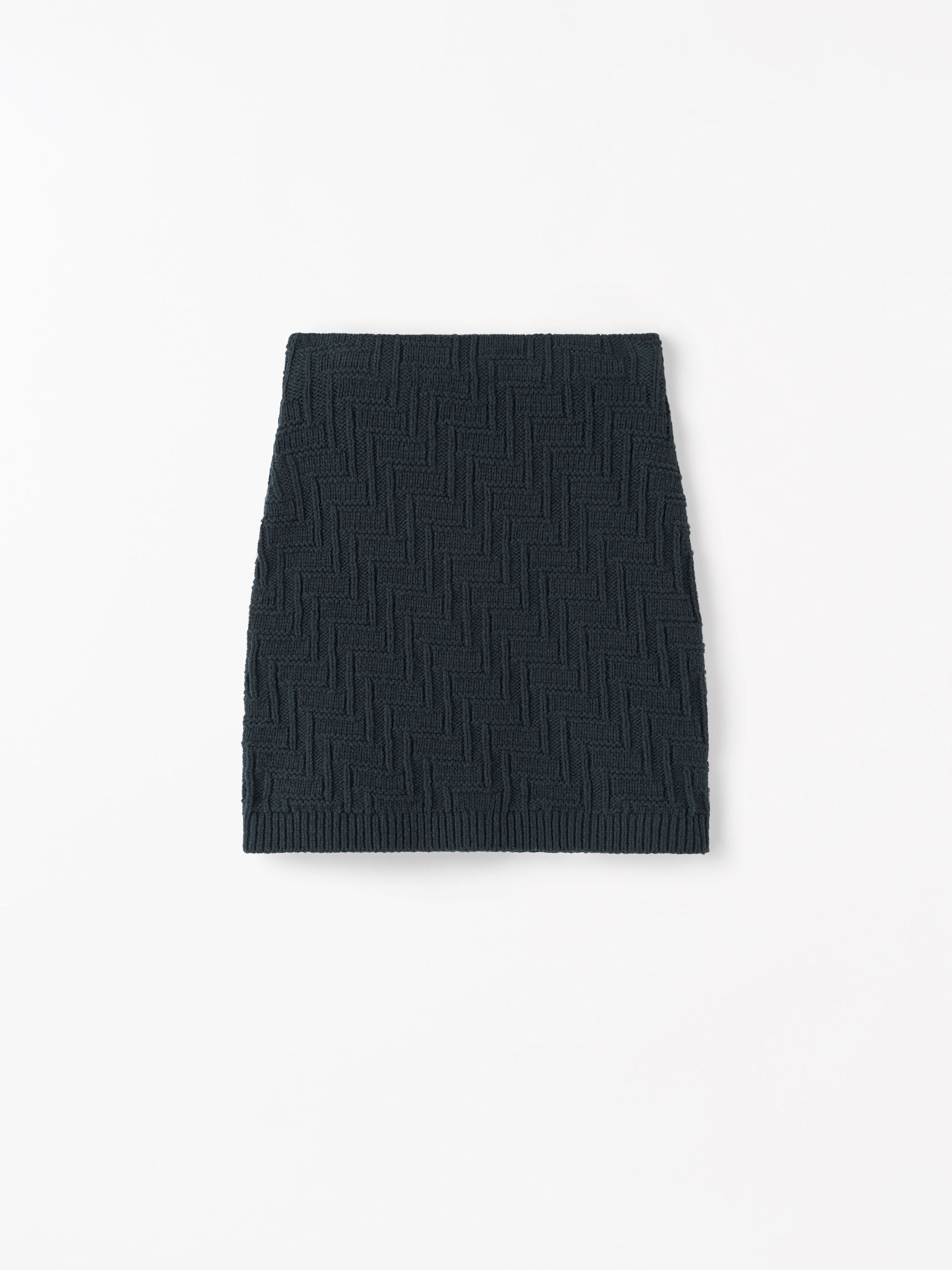 Cherry Knitted Textured Skirt