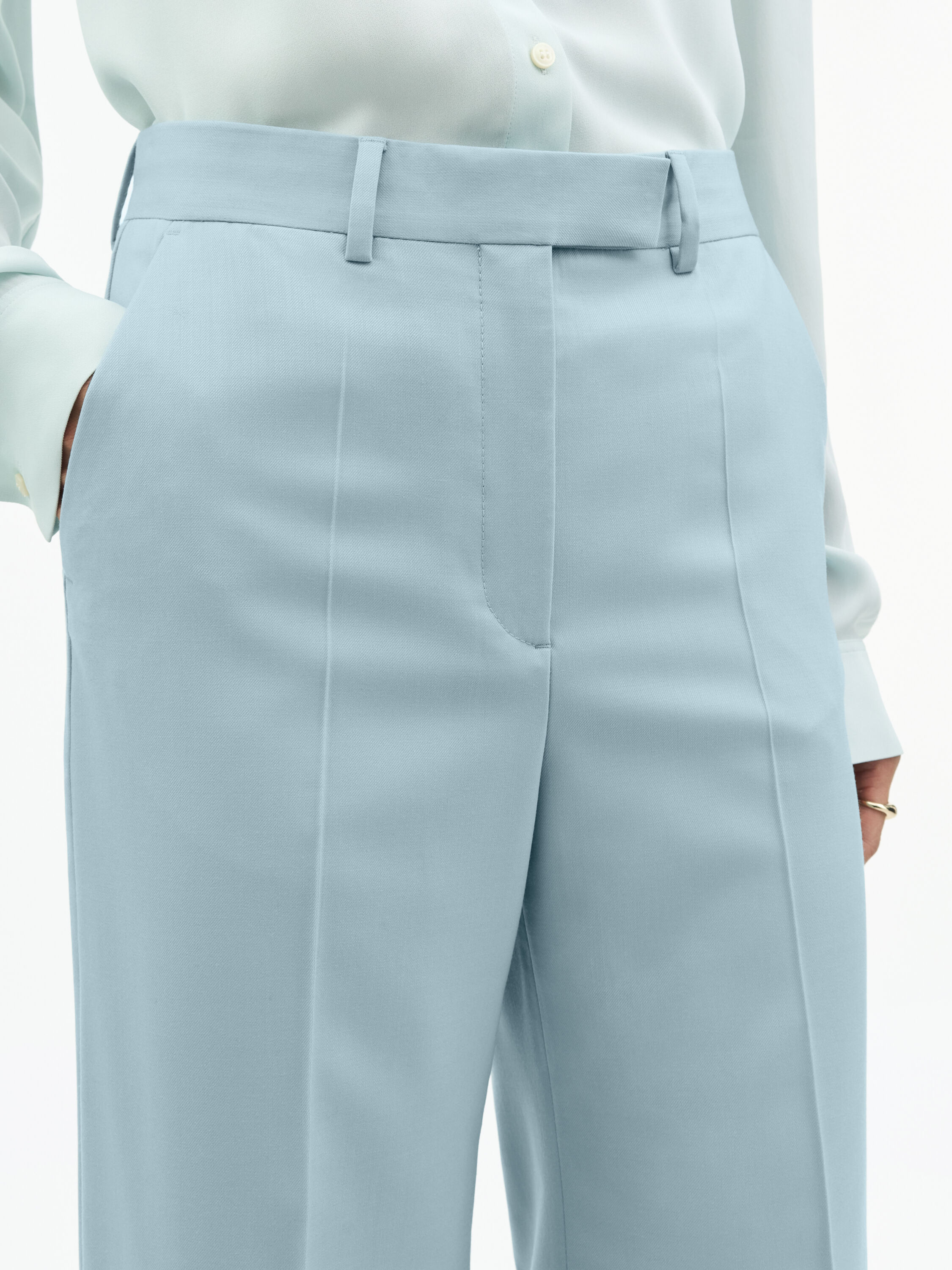 Rita Blue Wool Blend Suit