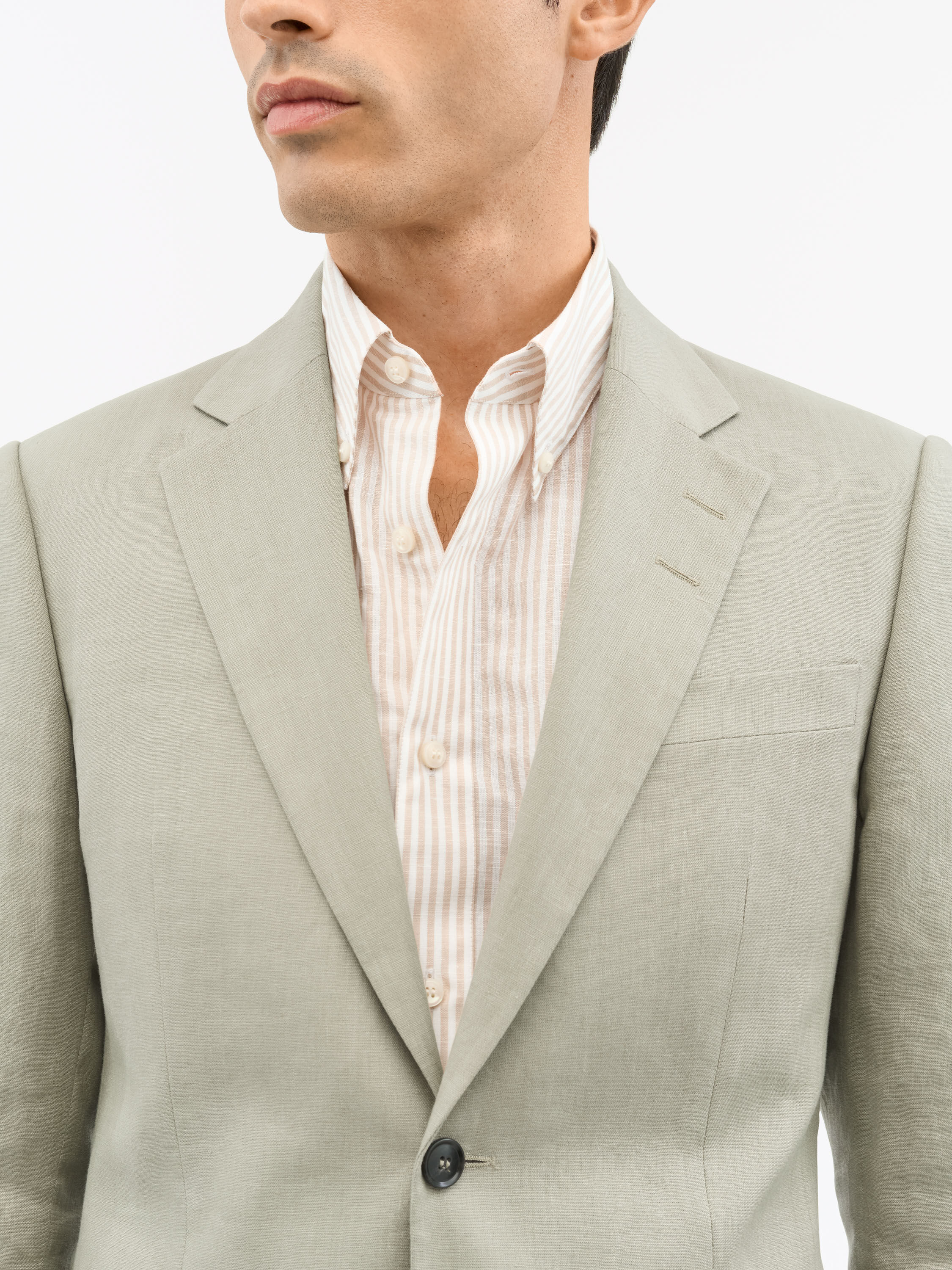 Justin Green Linen Suit