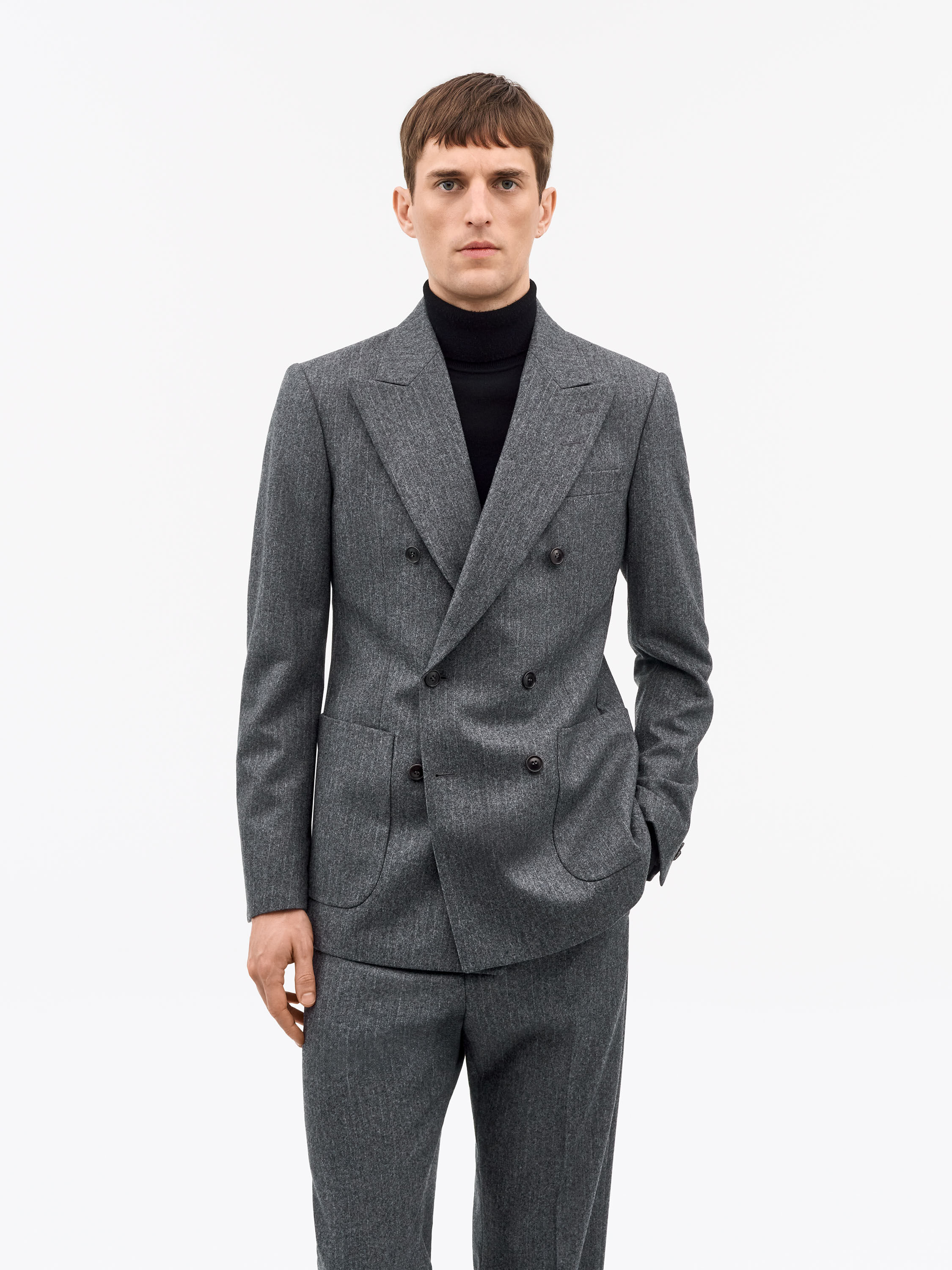 Joachim Pinstripe Wool Jacket