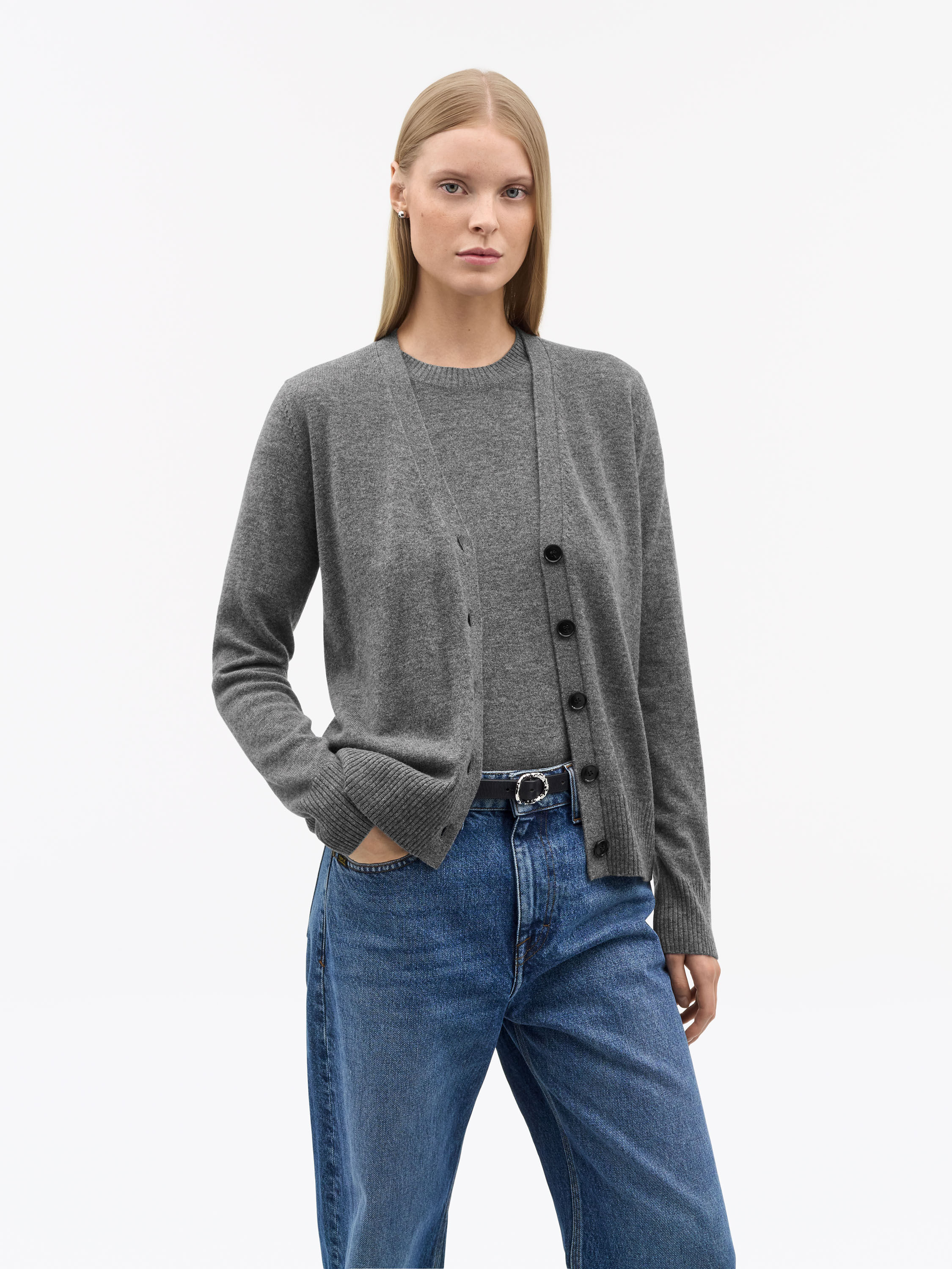 Khloe Wool Cashmere Cardigan