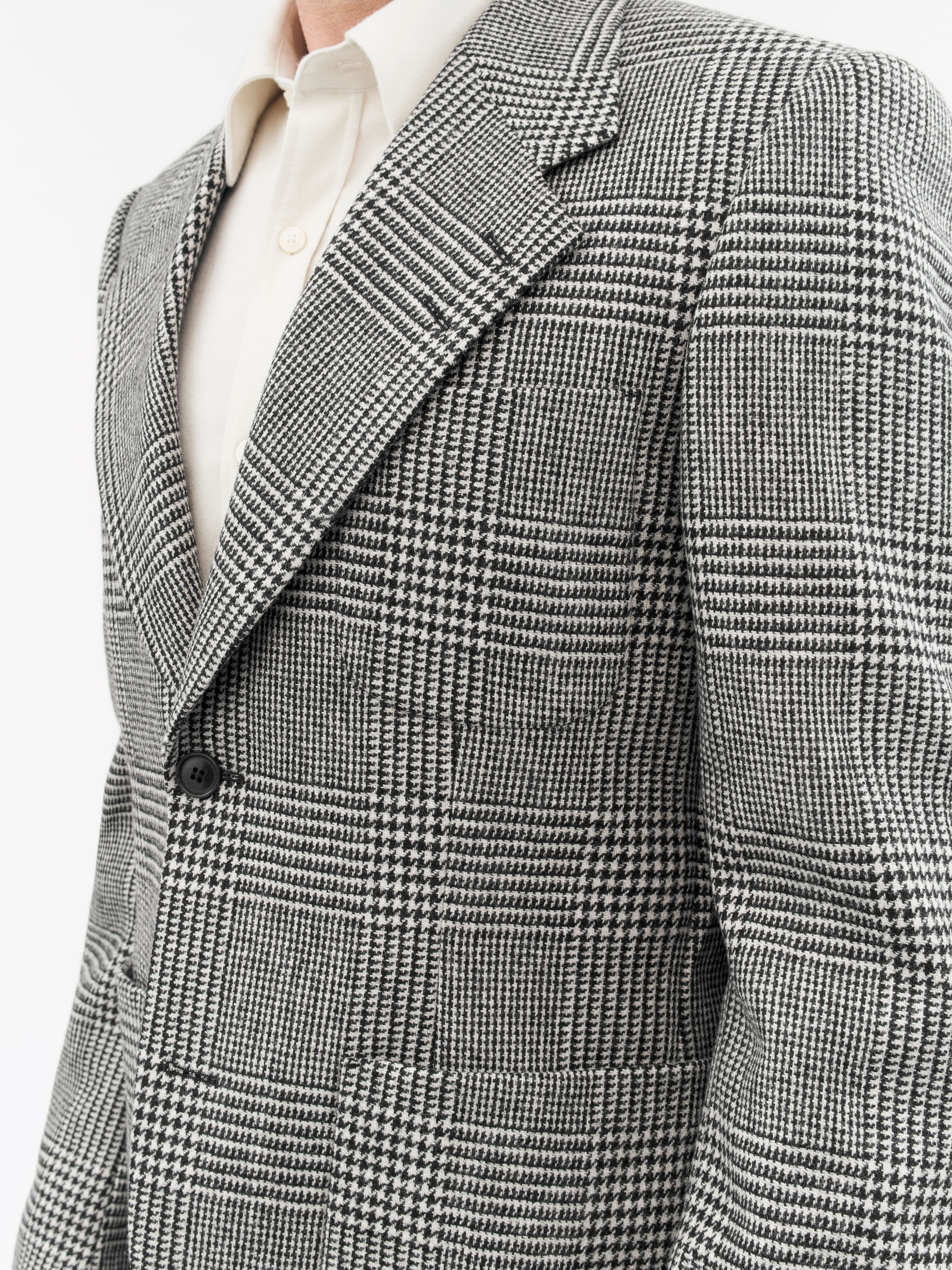 数量は多い  | Jacket Javin color mixed wool Semi-slim Tiger Sweden Of スキー
