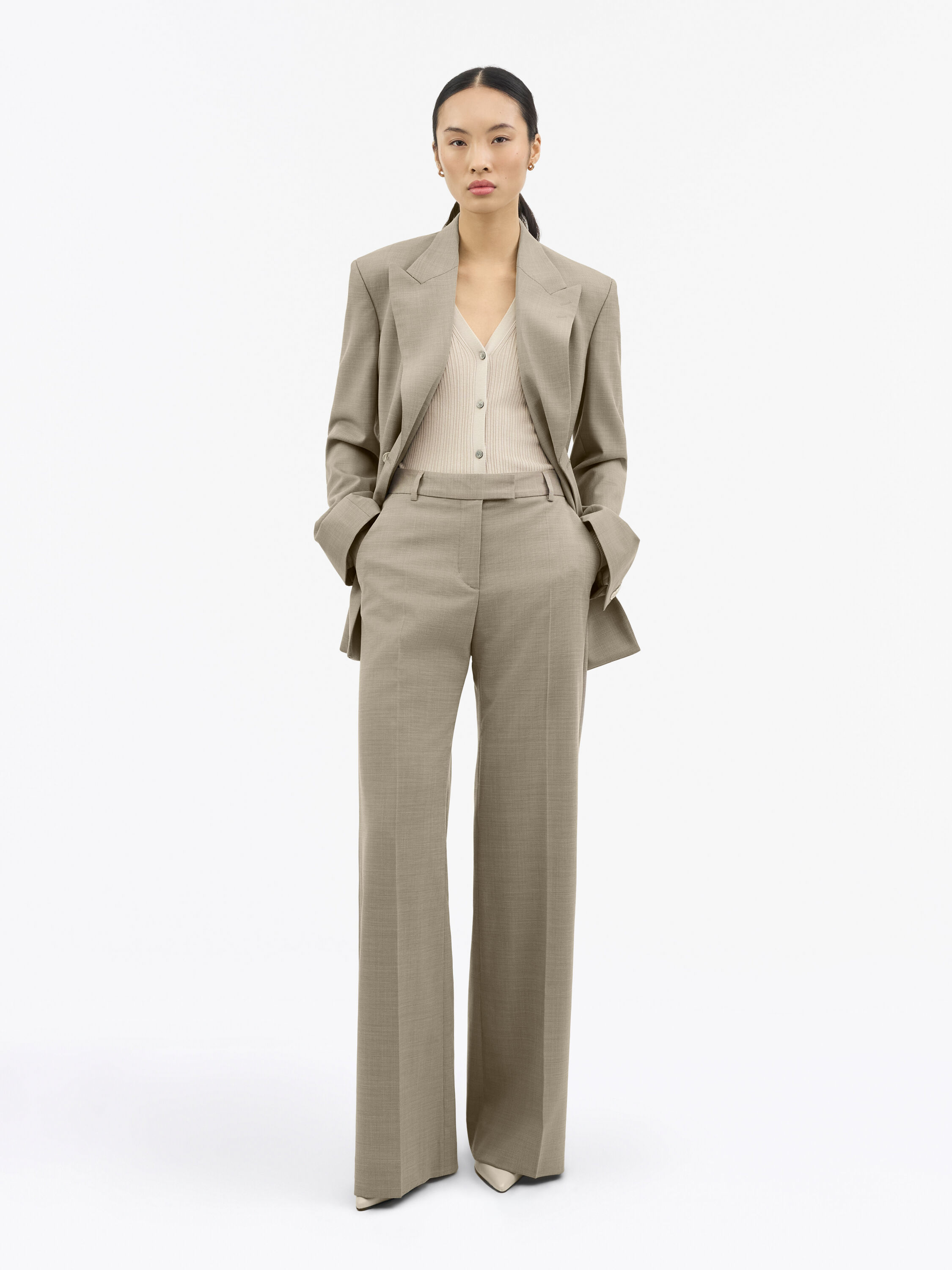 Hedvi Flared Wool Trousers