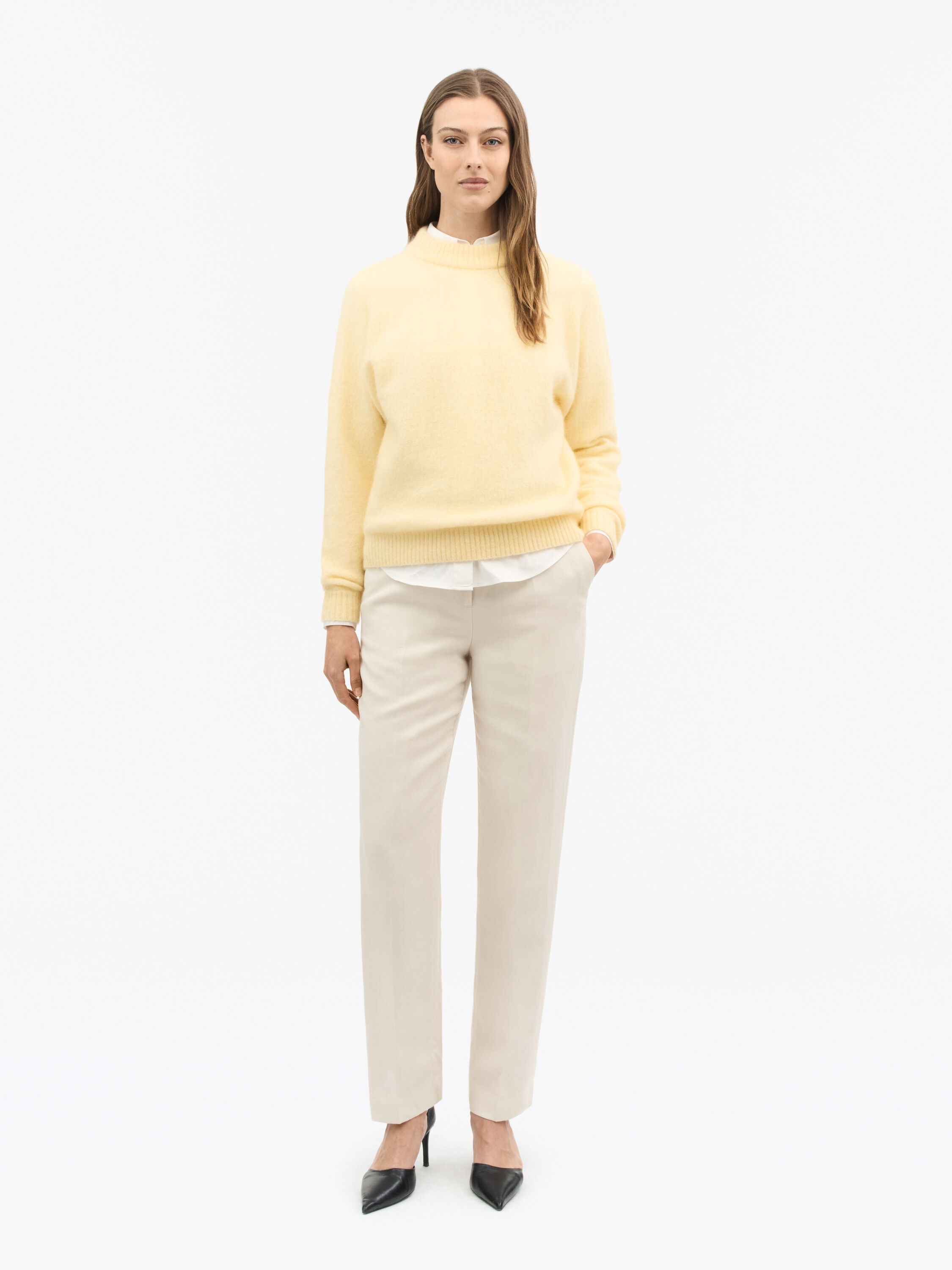 Gwynn Mohair Wool Blend Sweater