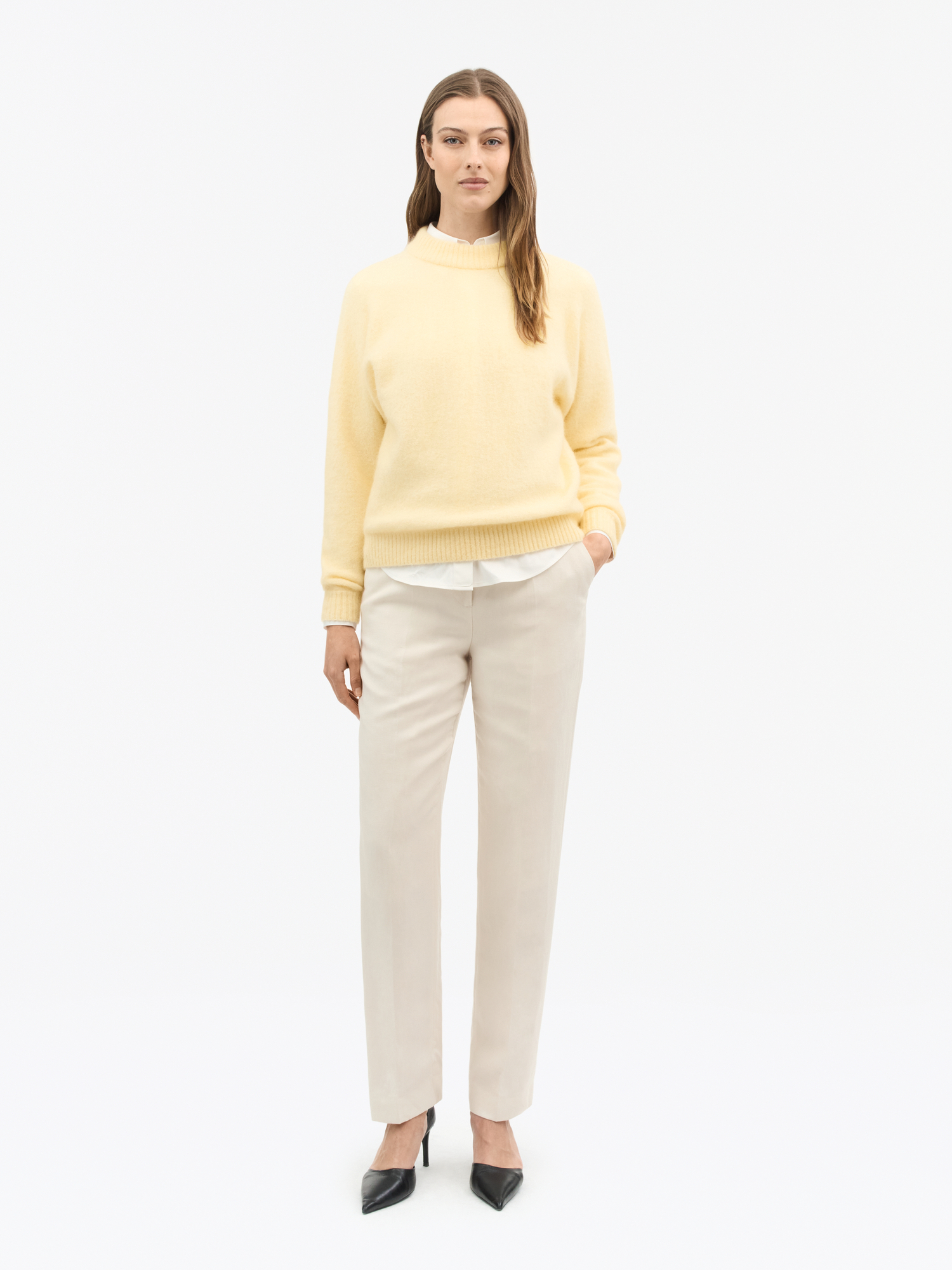 Gwynn Mohair Wool Blend Sweater