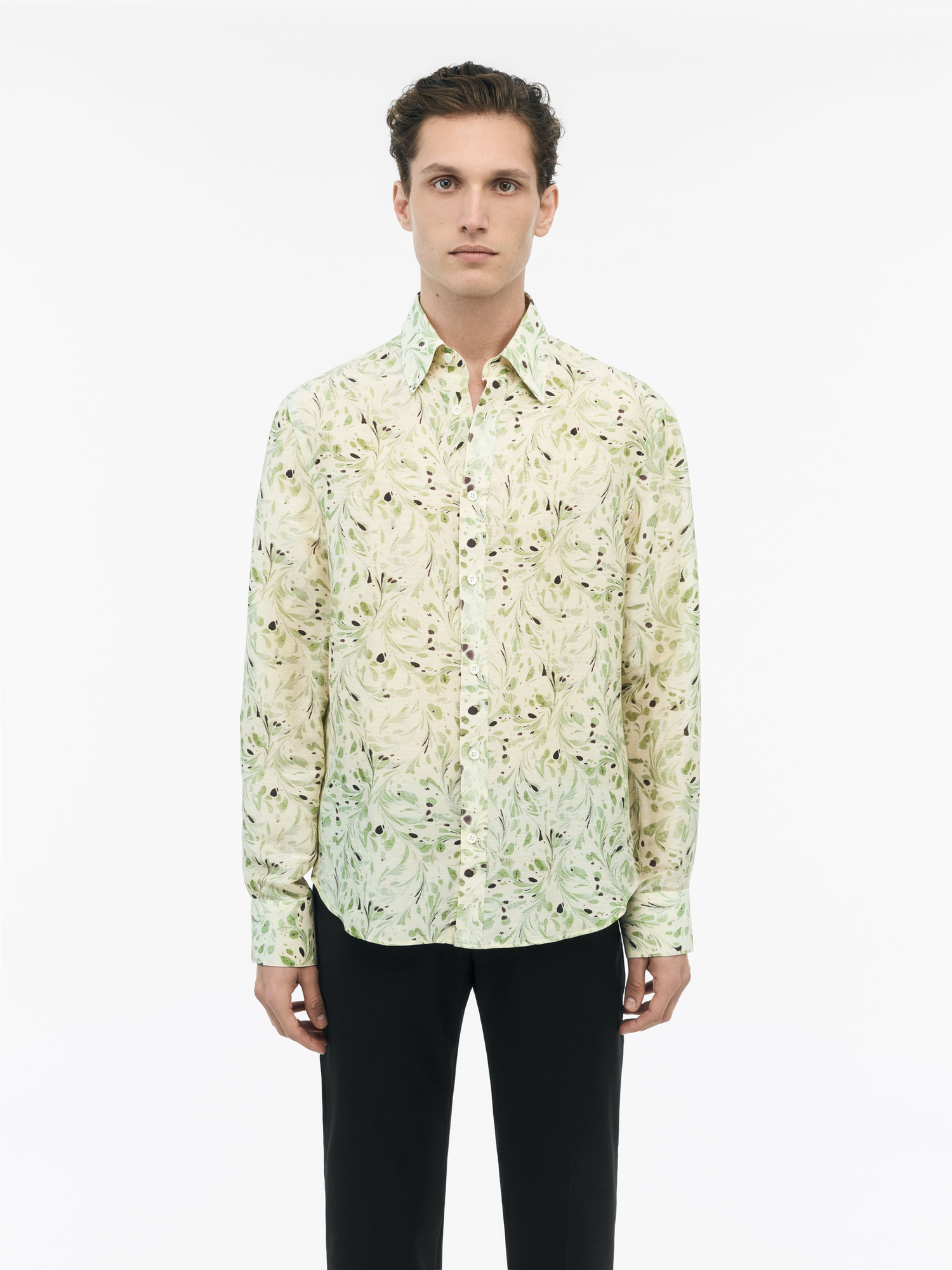 Bennett Linen Print Shirt