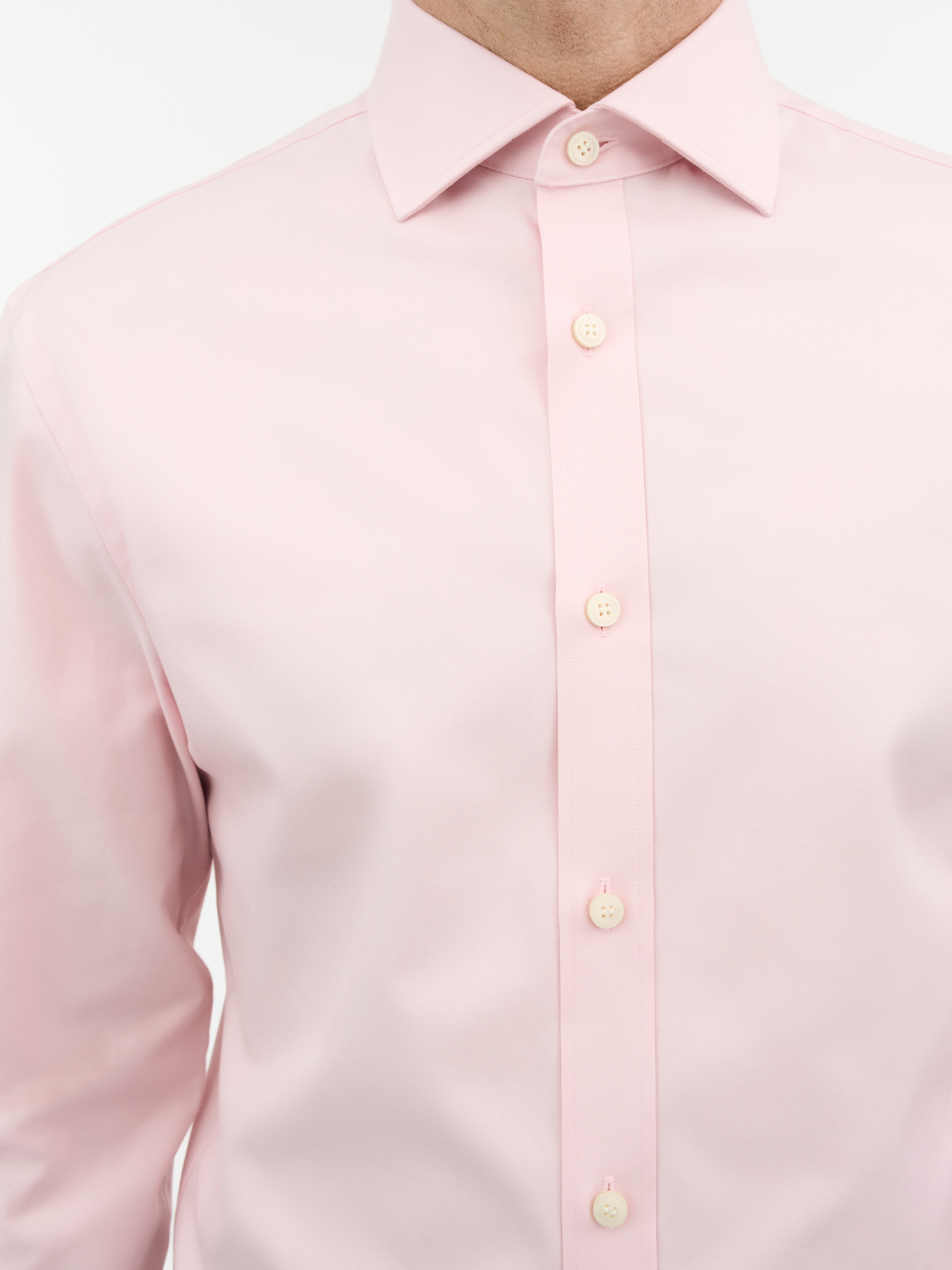 Adley C Slim-Fit Cutaway Cotton Shirt