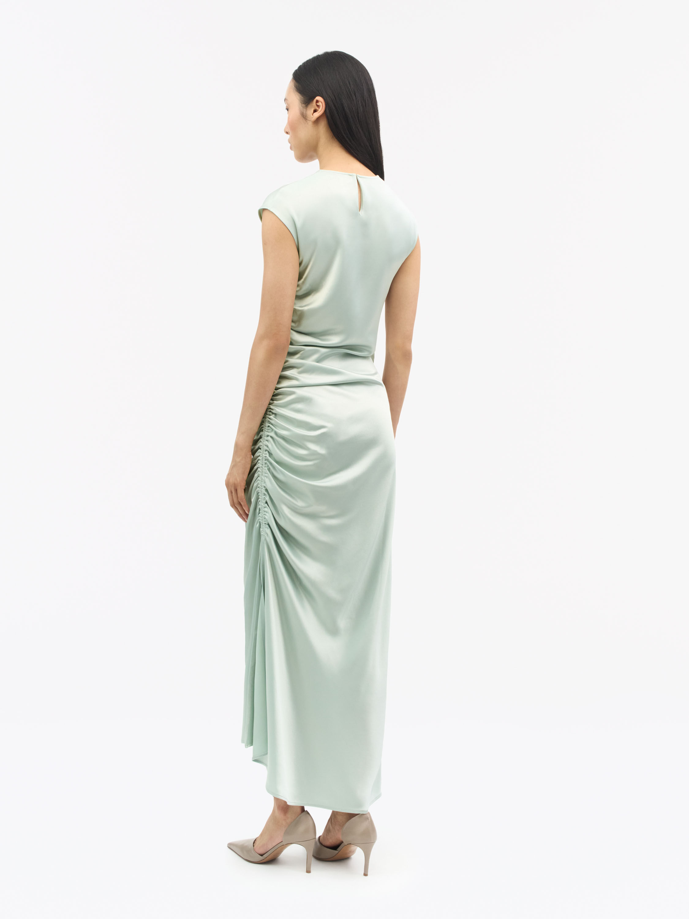 Ivoana Satin Midi Dress
